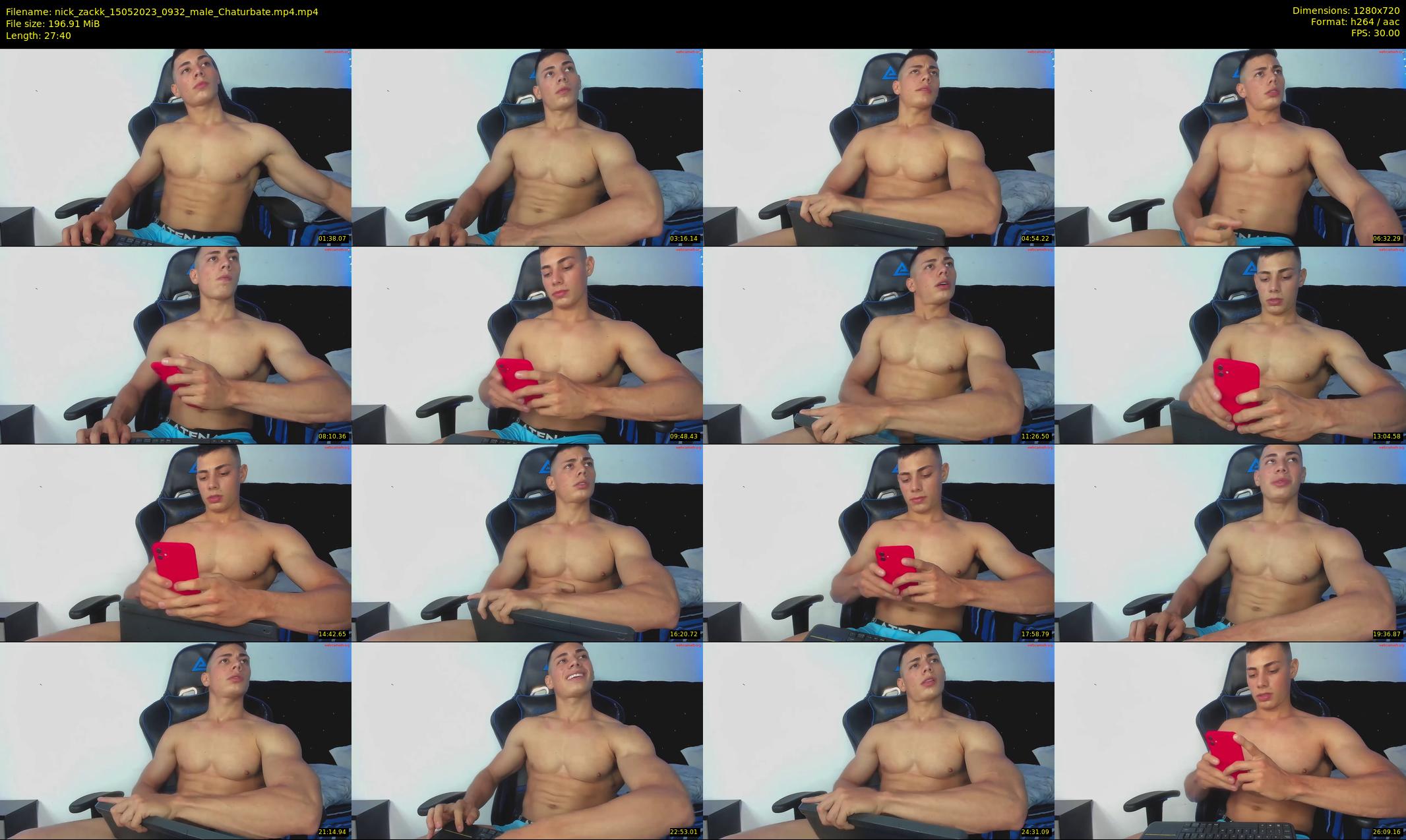 nick_zackk — 28 minute Chaturbate male cam show recording, 720p, May 15, 2023