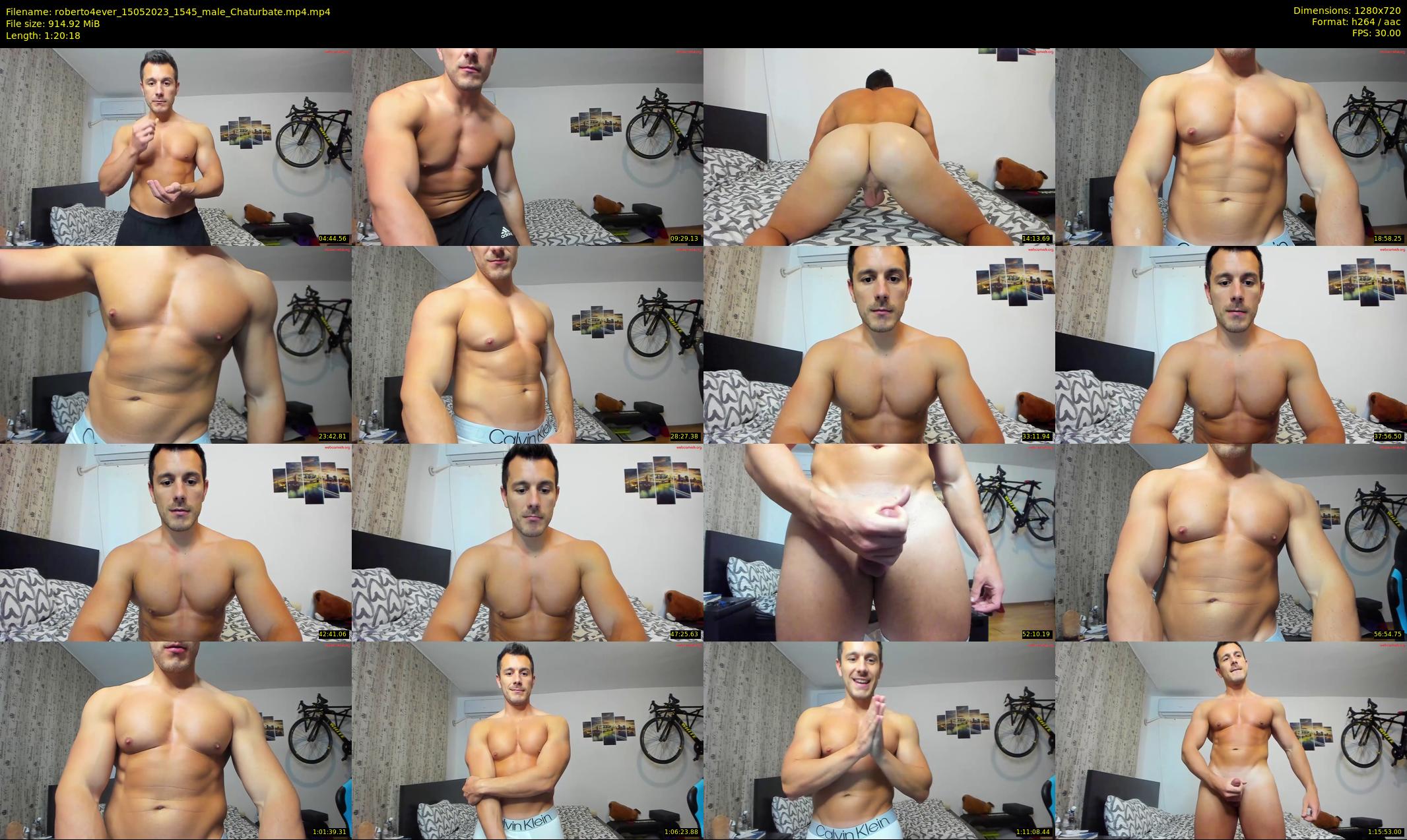 roberto4ever — 81 minute Chaturbate male cam show recording, 720p, May 15, 2023