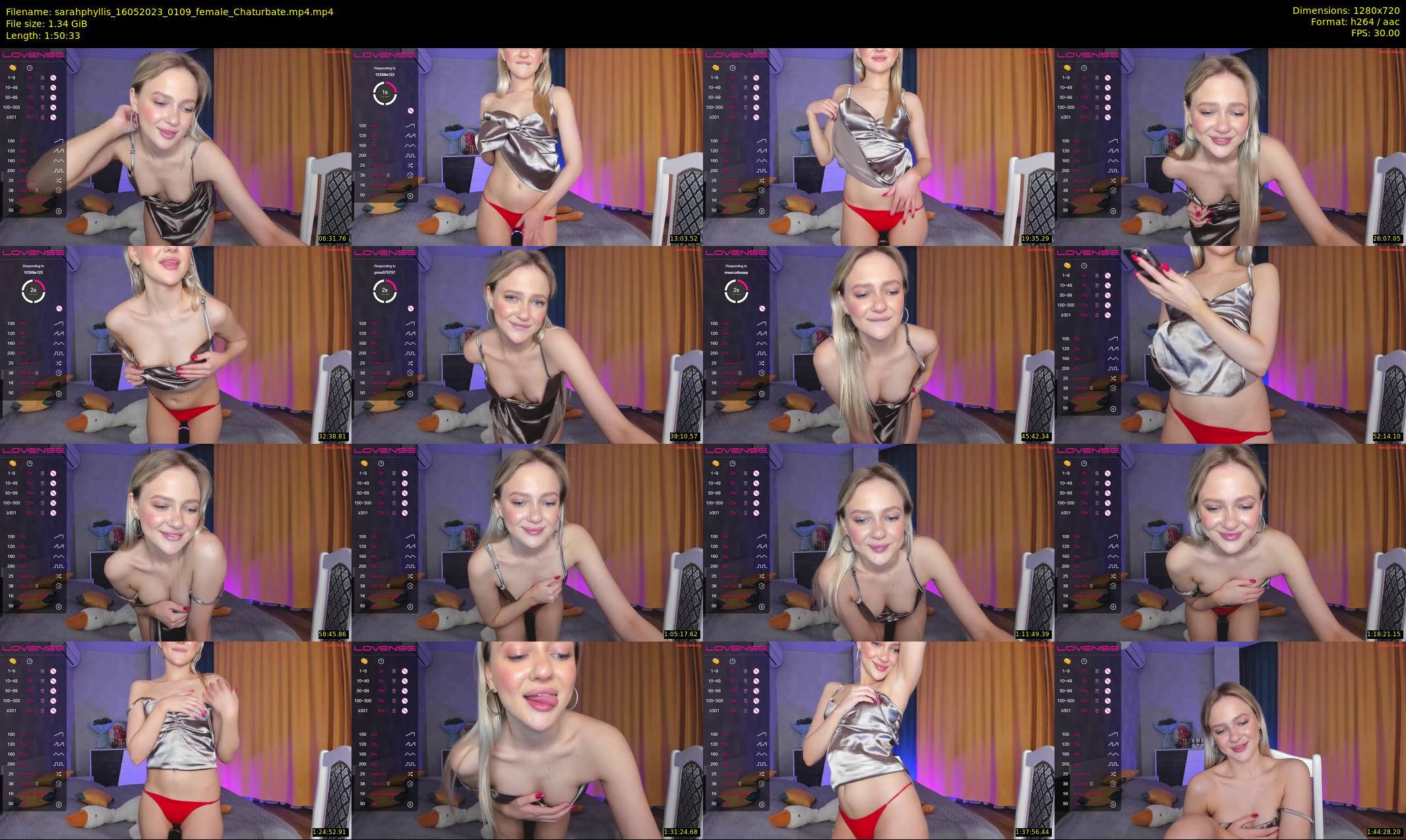 sarahphyllis — 111 minute Chaturbate female cam show recording, 720p, May 16, 2023