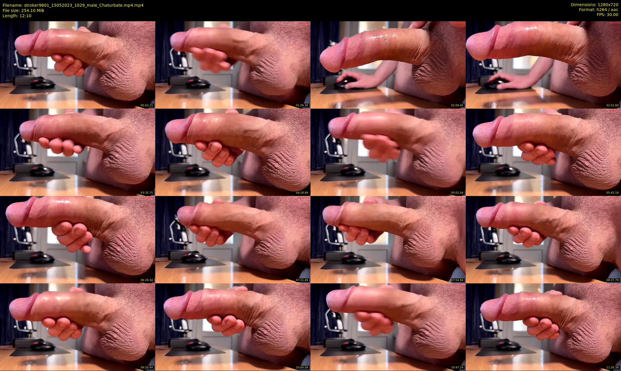 stroker9801 — 13 minute Chaturbate male cam show recording, 720p, May 15, 2023