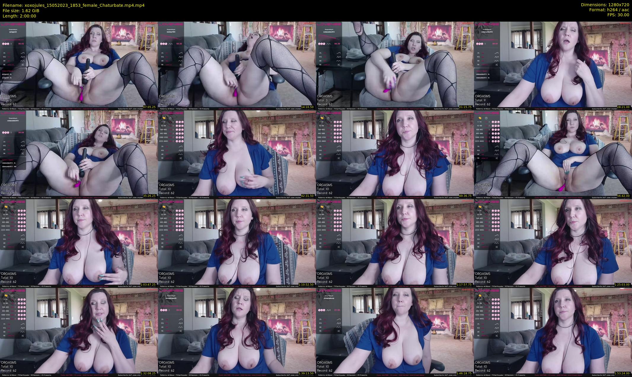 xoxojules — 120 minute Chaturbate female cam show recording, 720p, May 15, 2023