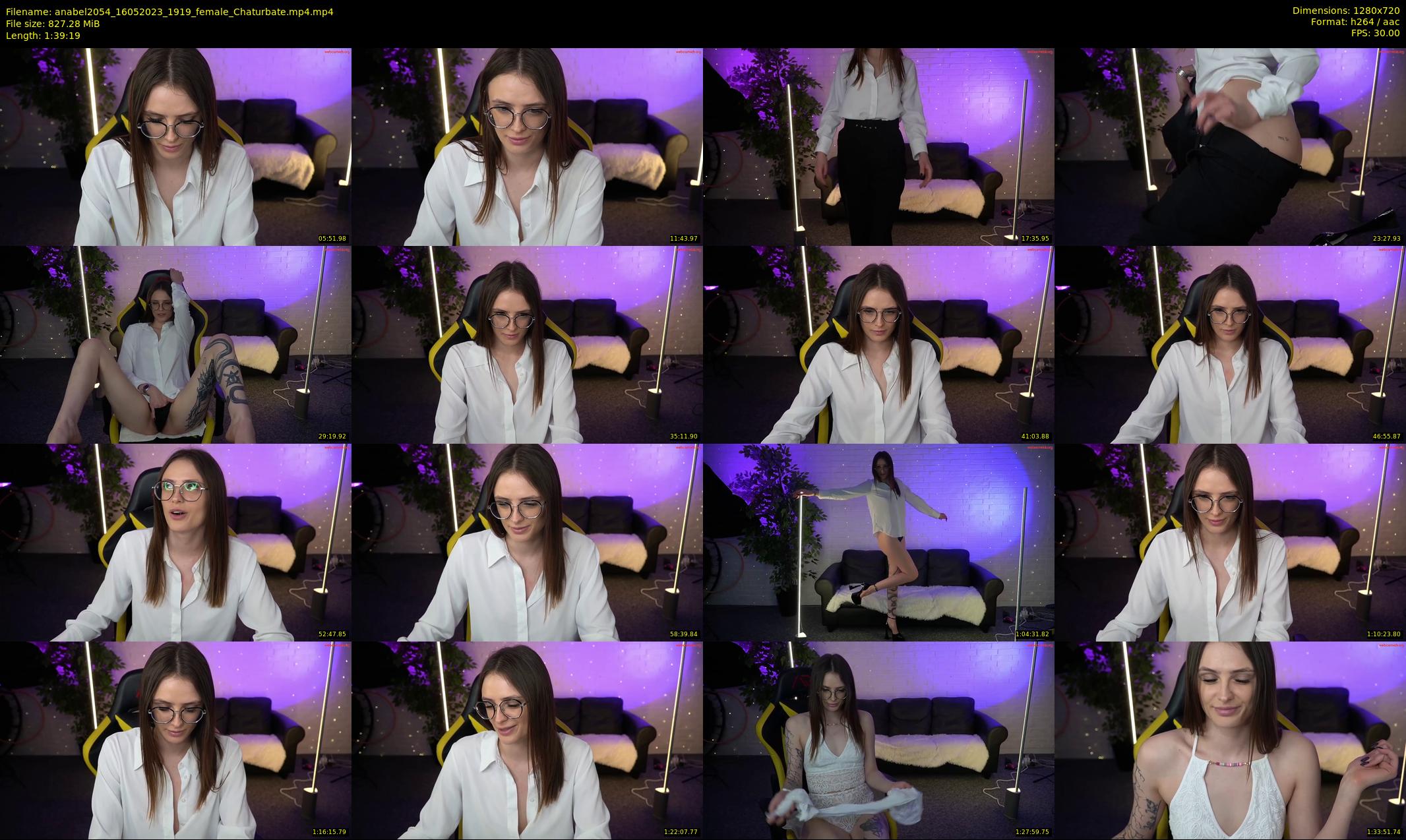 anabel2054 — 100 minute Chaturbate female cam show recording, 720p, May 16, 2023
