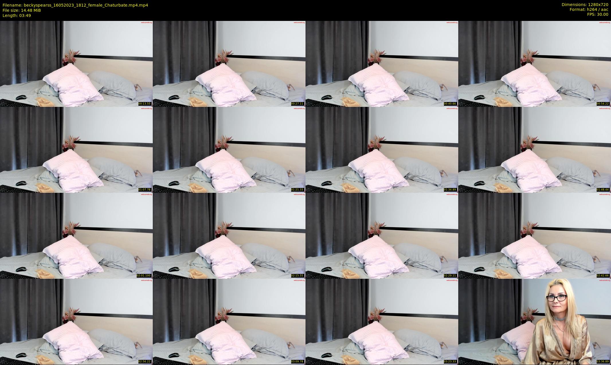 beckyspearss — 4 minute Chaturbate female cam show recording, 720p, May 16, 2023