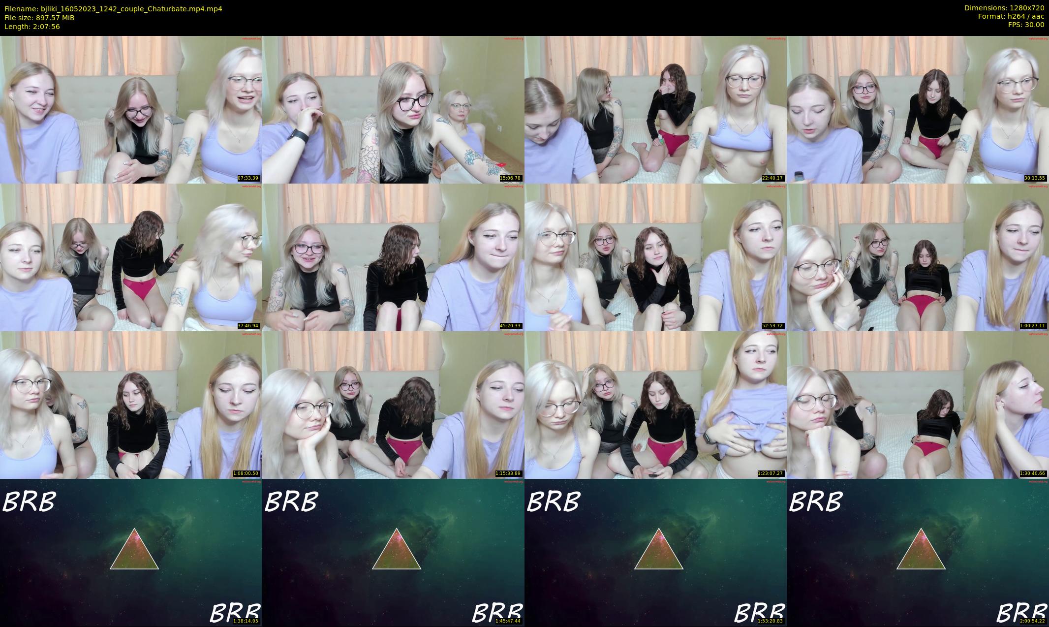bjliki — 128 minute Chaturbate couple cam show recording, 720p, May 16, 2023