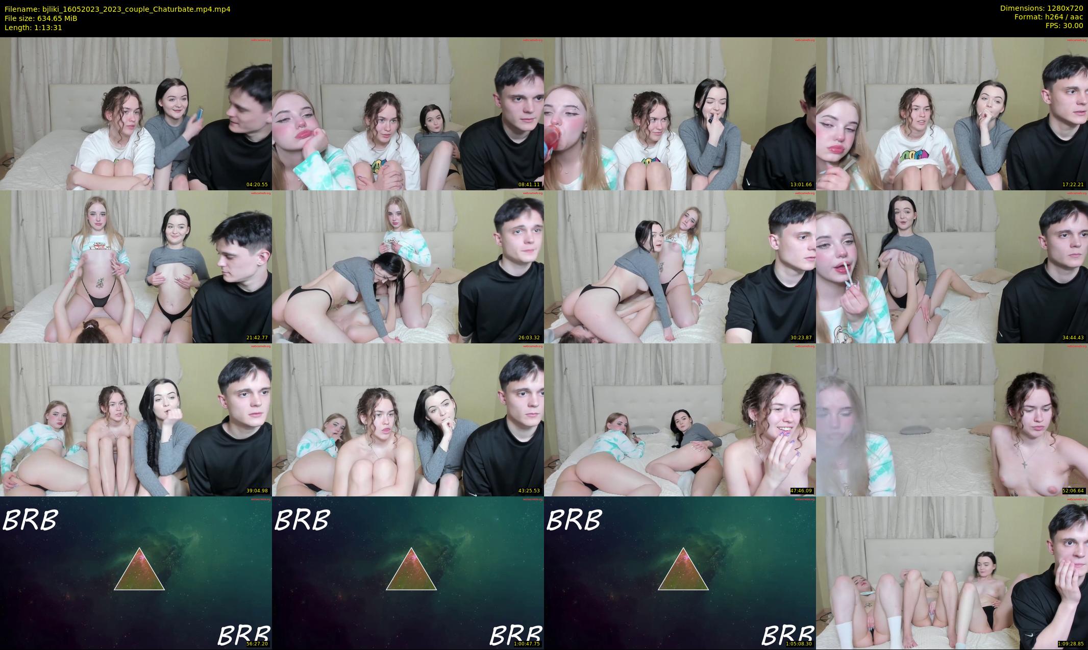 bjliki — 74 minute Chaturbate couple cam show recording, 720p, May 16, 2023