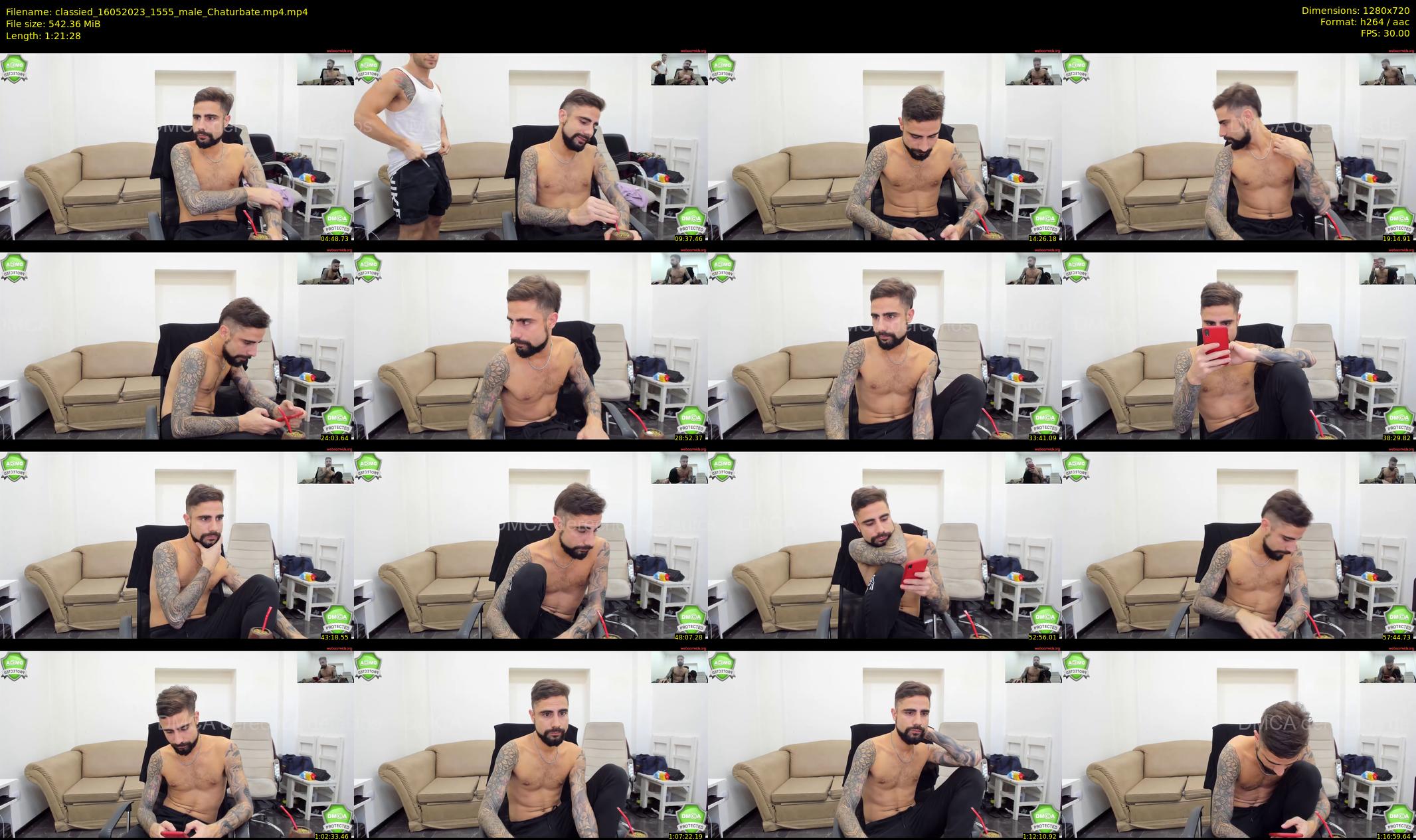 classied — 82 minute Chaturbate male cam show recording, 720p, May 16, 2023