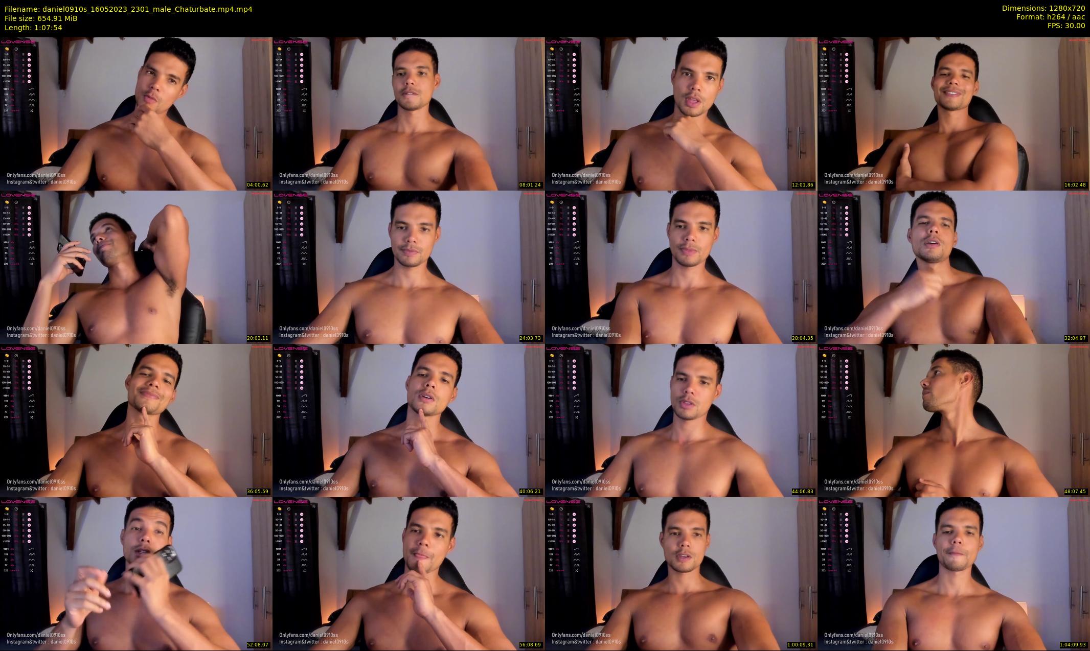 daniel0910s — 68 minute Chaturbate male cam show recording, 720p, May 16, 2023