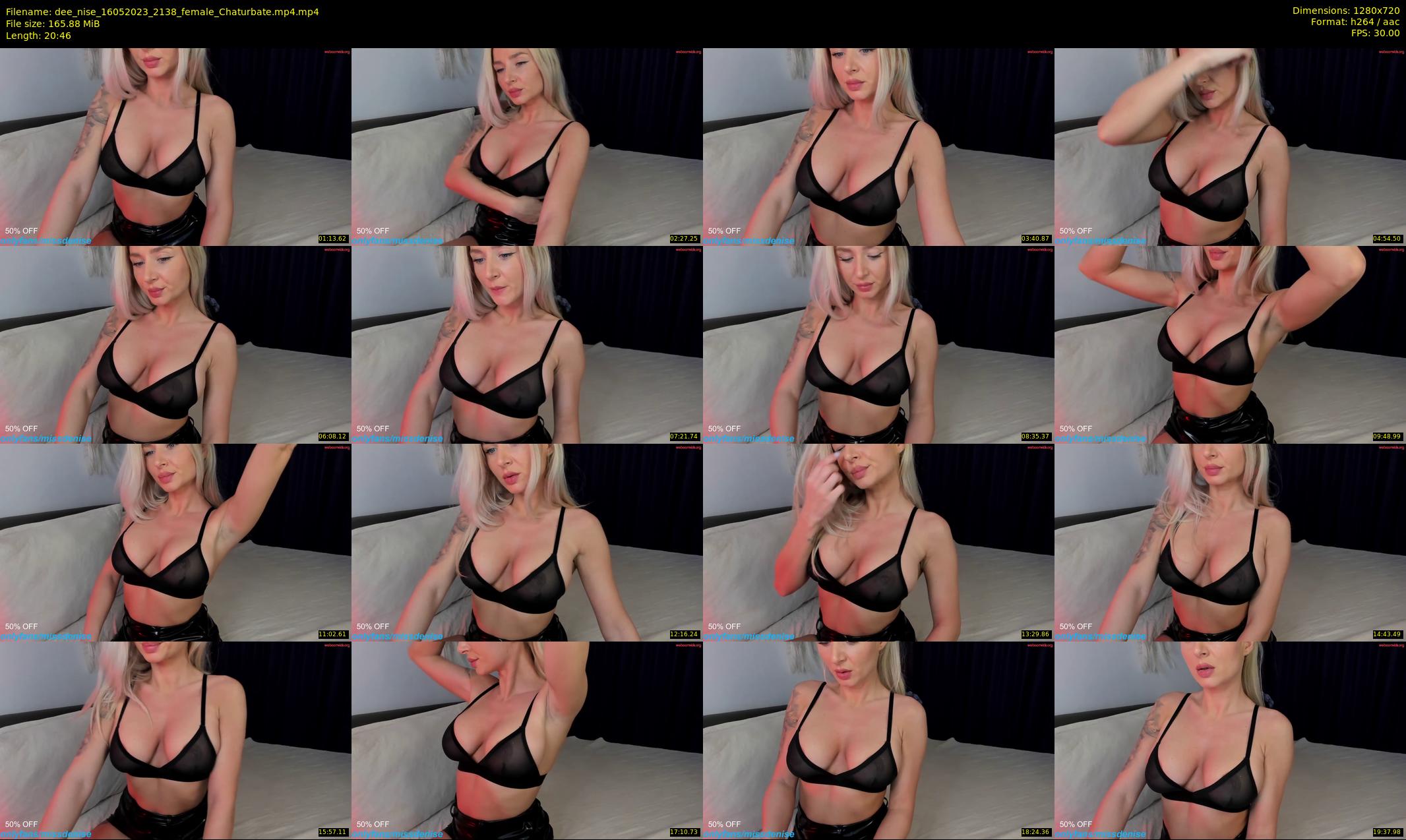 dee_nise — 21 minute Chaturbate female cam show recording, 720p, May 16, 2023