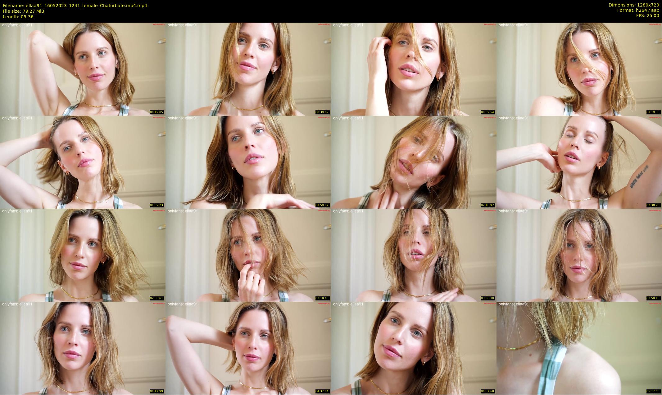 ellaa91 — 6 minute Chaturbate female cam show recording, 720p, May 16, 2023