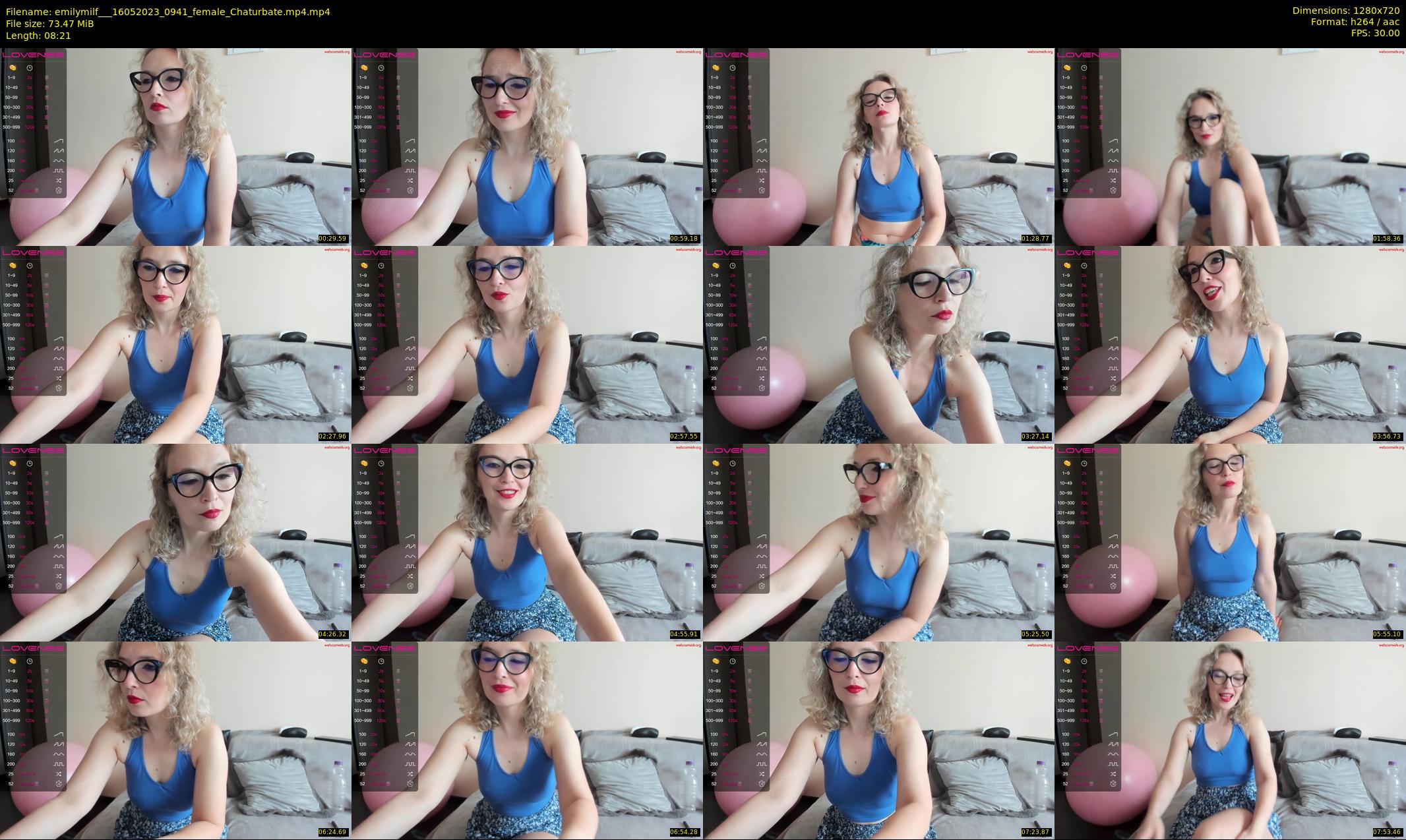 emilymilf__ — 9 minute Chaturbate female cam show recording, 720p, May 16, 2023