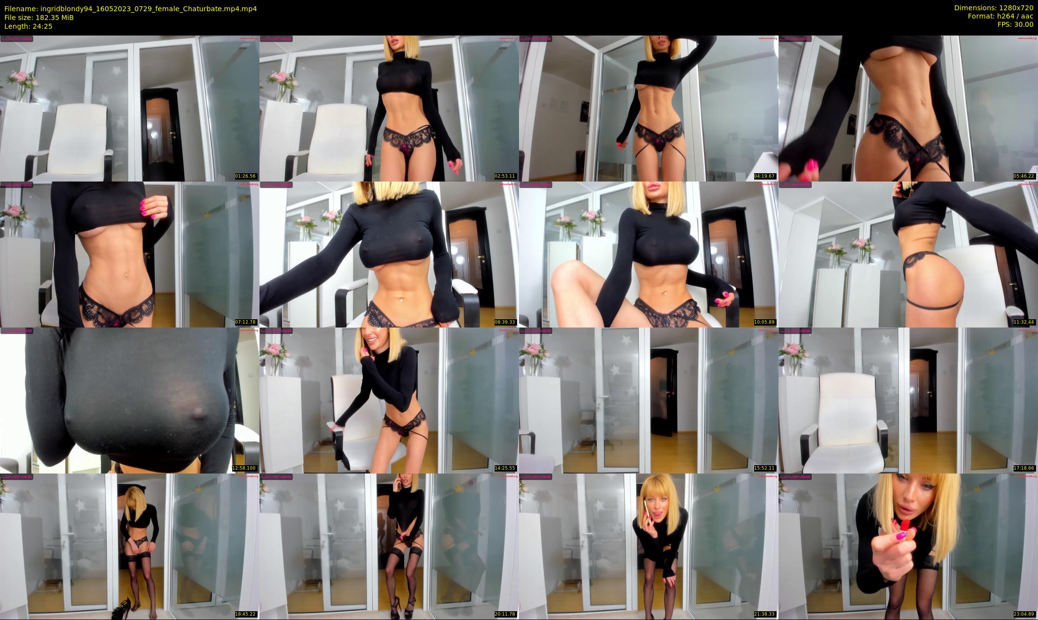 ingridblondy94 — 25 minute Chaturbate female cam show recording, 720p, May 16, 2023