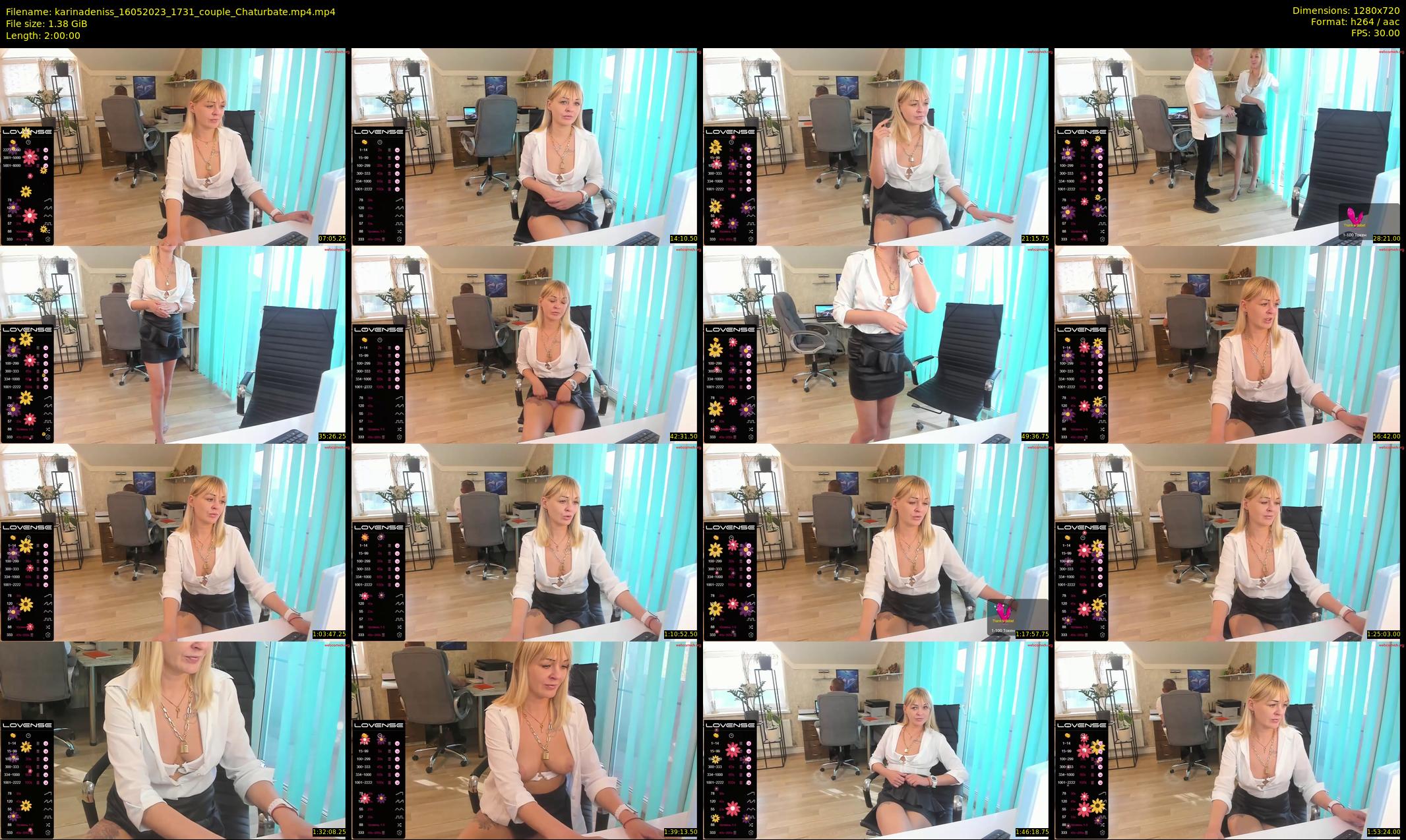 karinadeniss — 120 minute Chaturbate couple cam show recording, 720p, May 16, 2023
