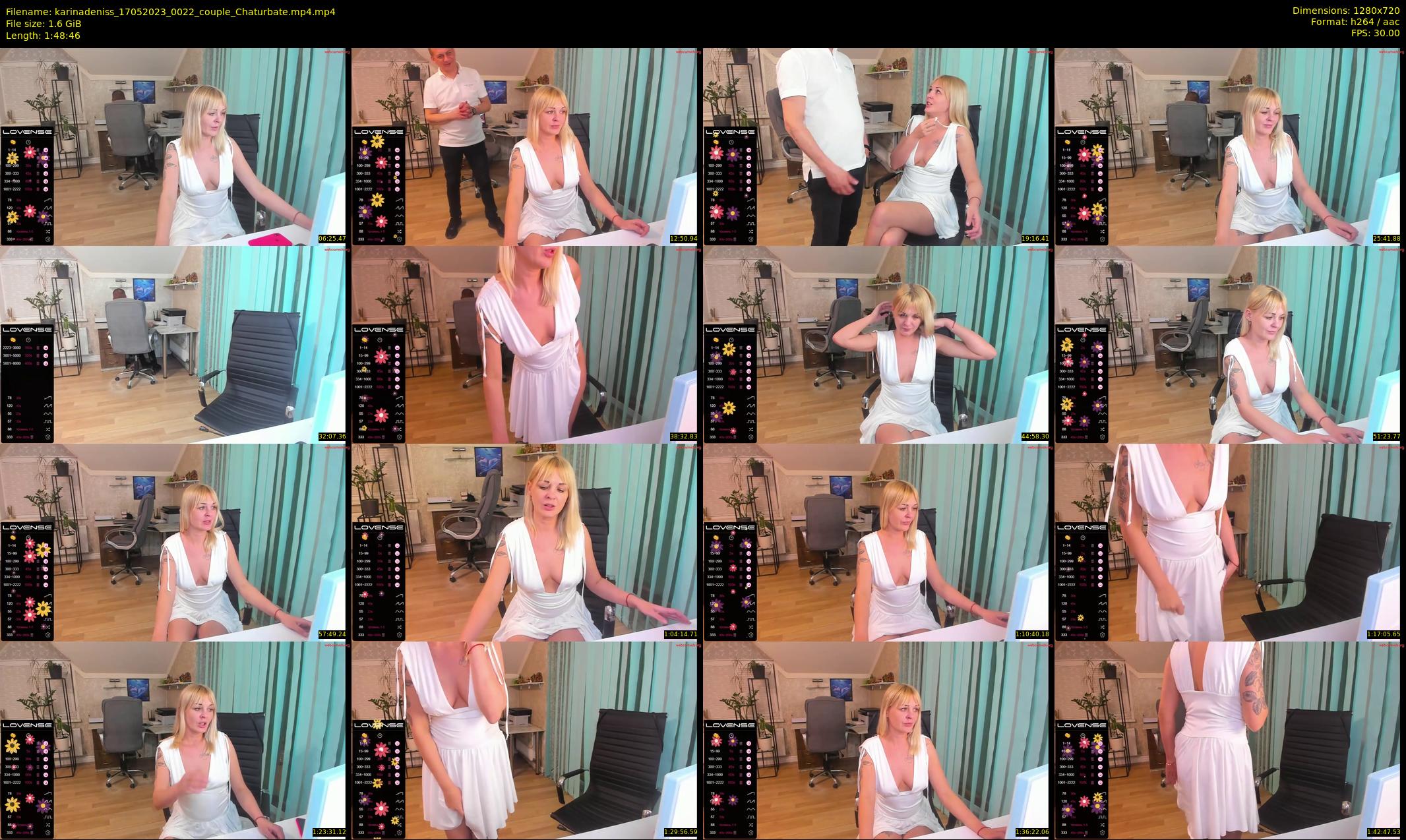 karinadeniss — 109 minute Chaturbate couple cam show recording, 720p, May 17, 2023