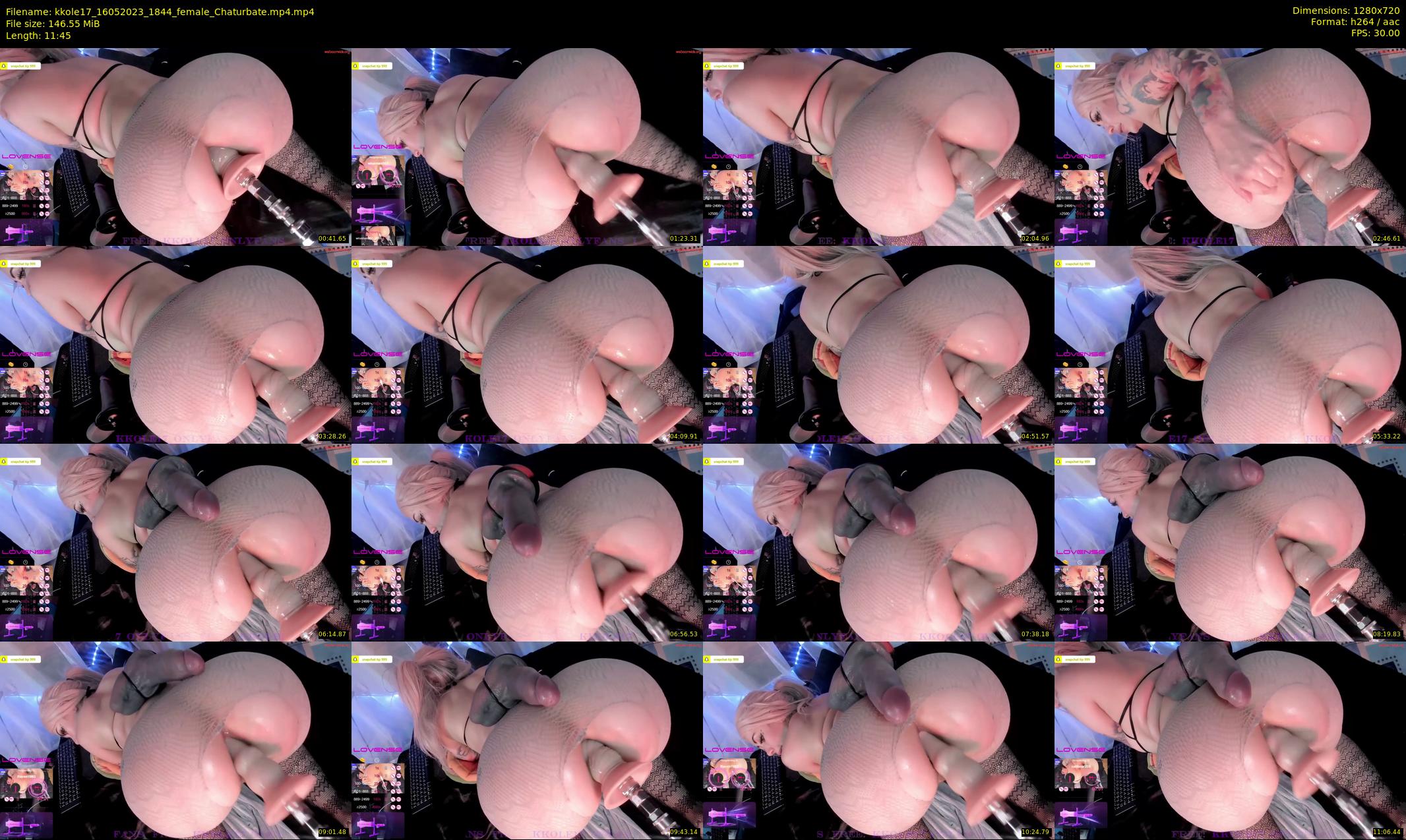 kkole17 — 12 minute Chaturbate female cam show recording, 720p, May 16, 2023