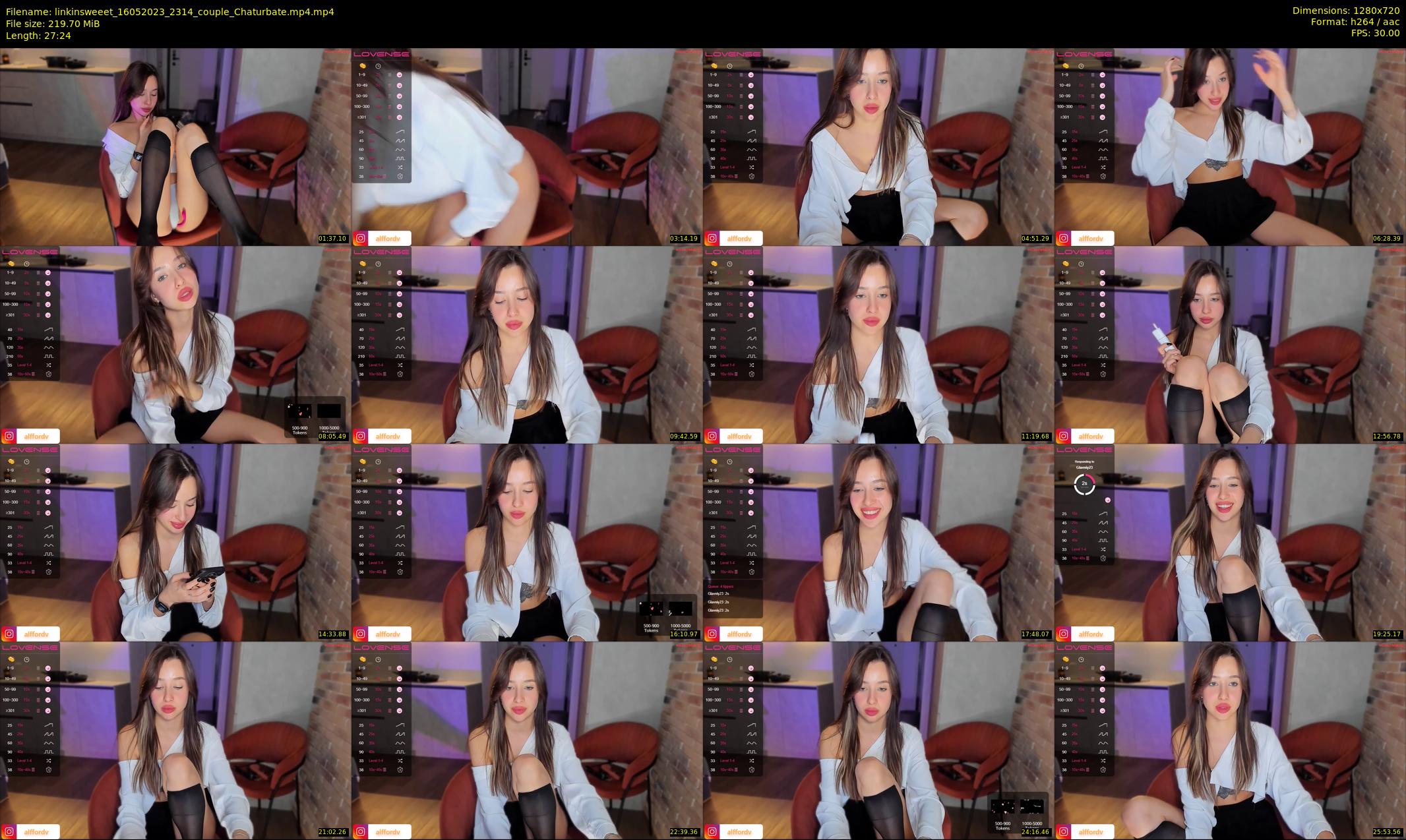 linkinsweeet — 28 minute Chaturbate couple cam show recording, 720p, May 16, 2023