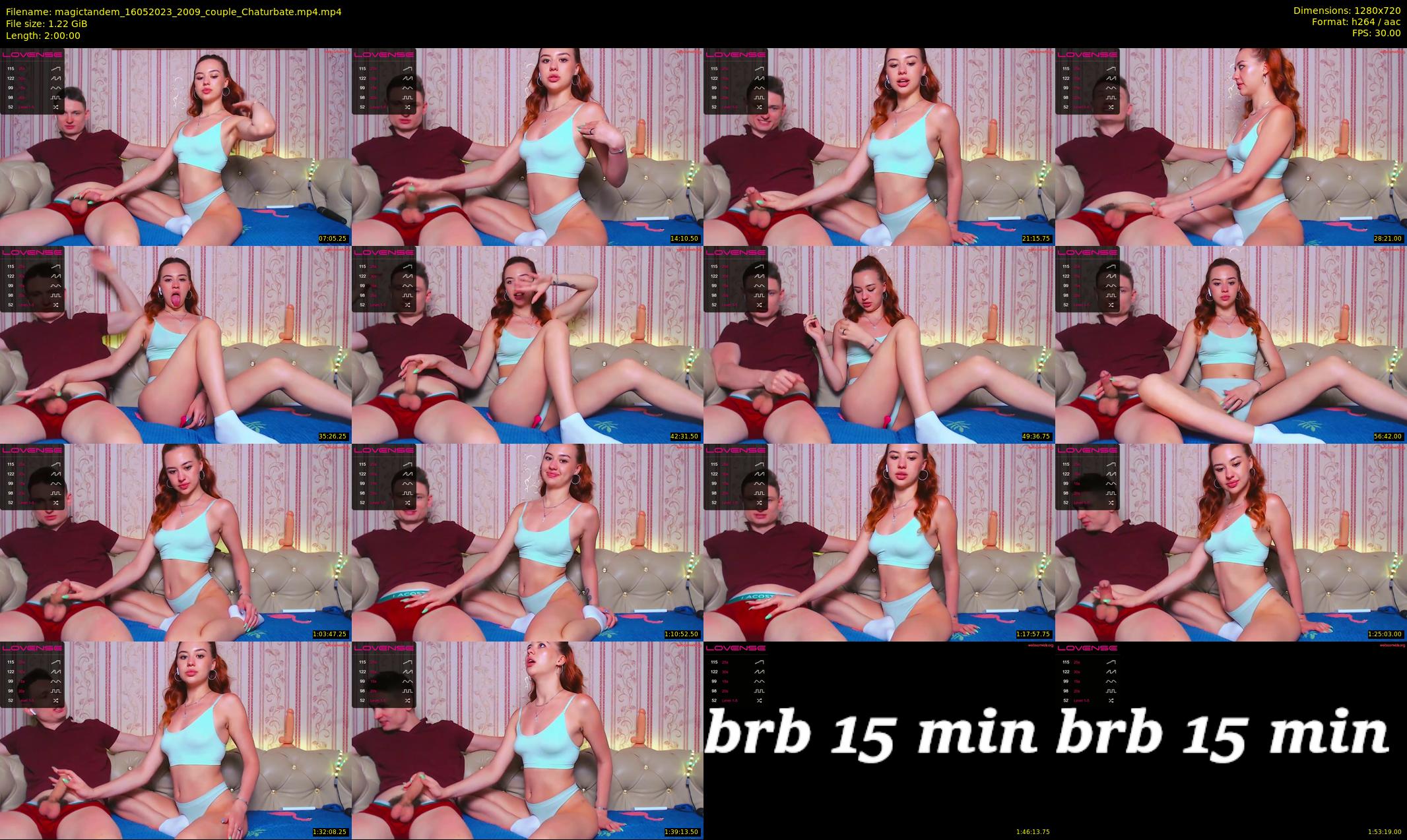 magictandem — 120 minute Chaturbate couple cam show recording, 720p, May 16, 2023