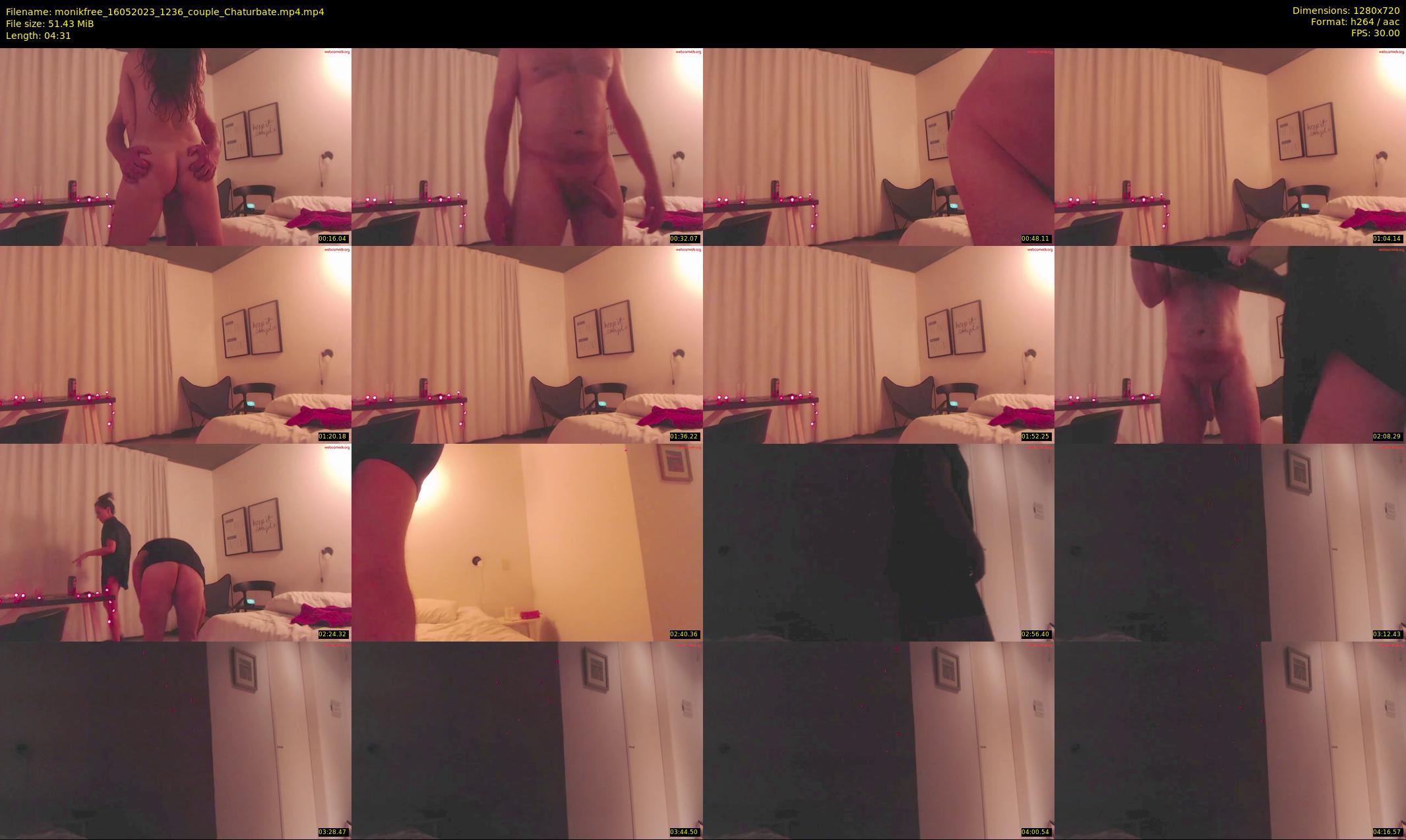 monikfree — 5 minute Chaturbate couple cam show recording, 720p, May 16, 2023