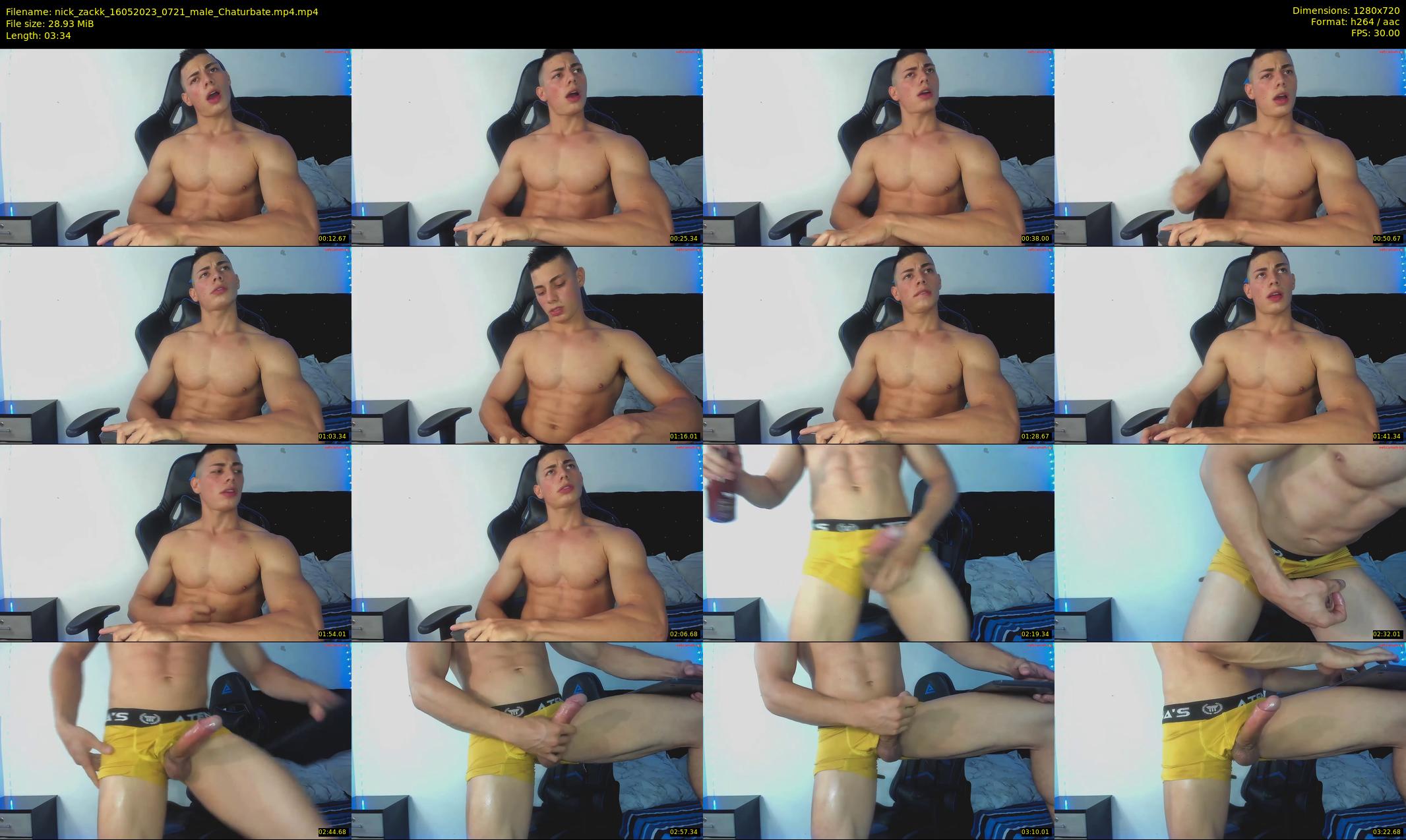 nick_zackk — 4 minute Chaturbate male cam show recording, 720p, May 16, 2023