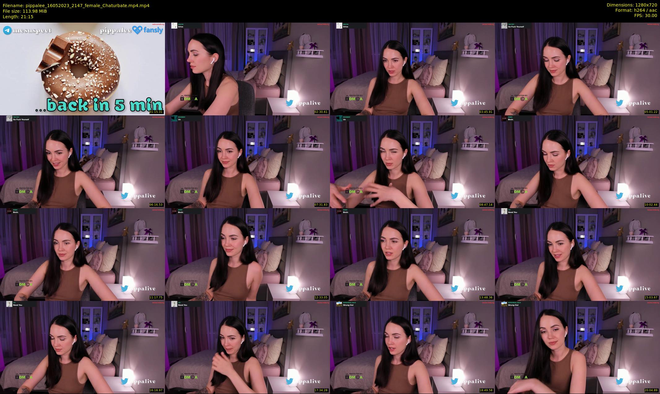 pippalee — 22 minute Chaturbate female cam show recording, 720p, May 16, 2023