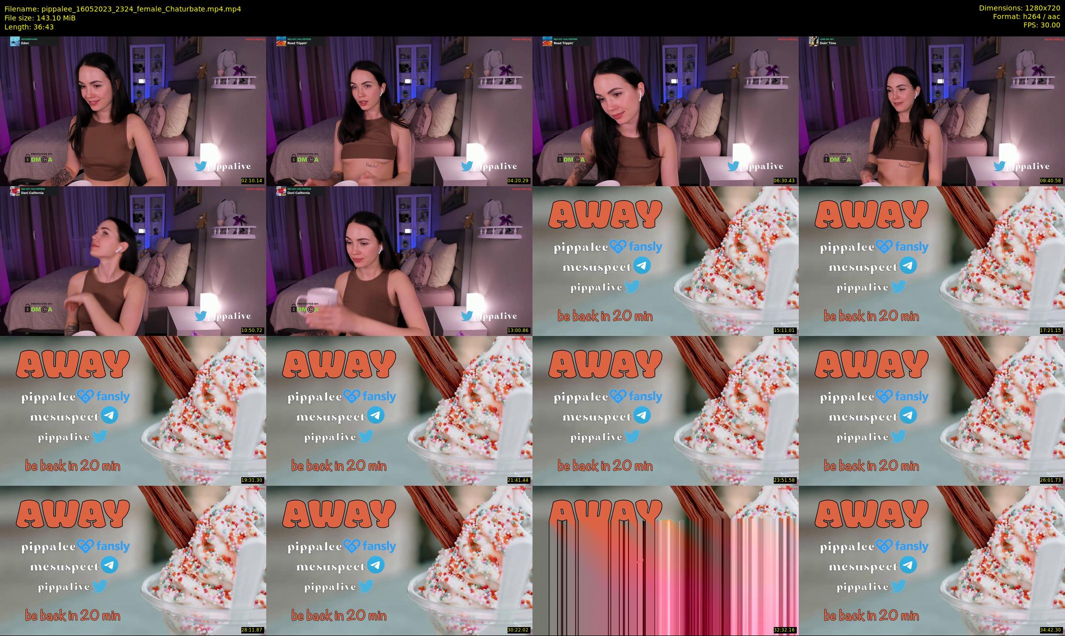 pippalee — 37 minute Chaturbate female cam show recording, 720p, May 16, 2023