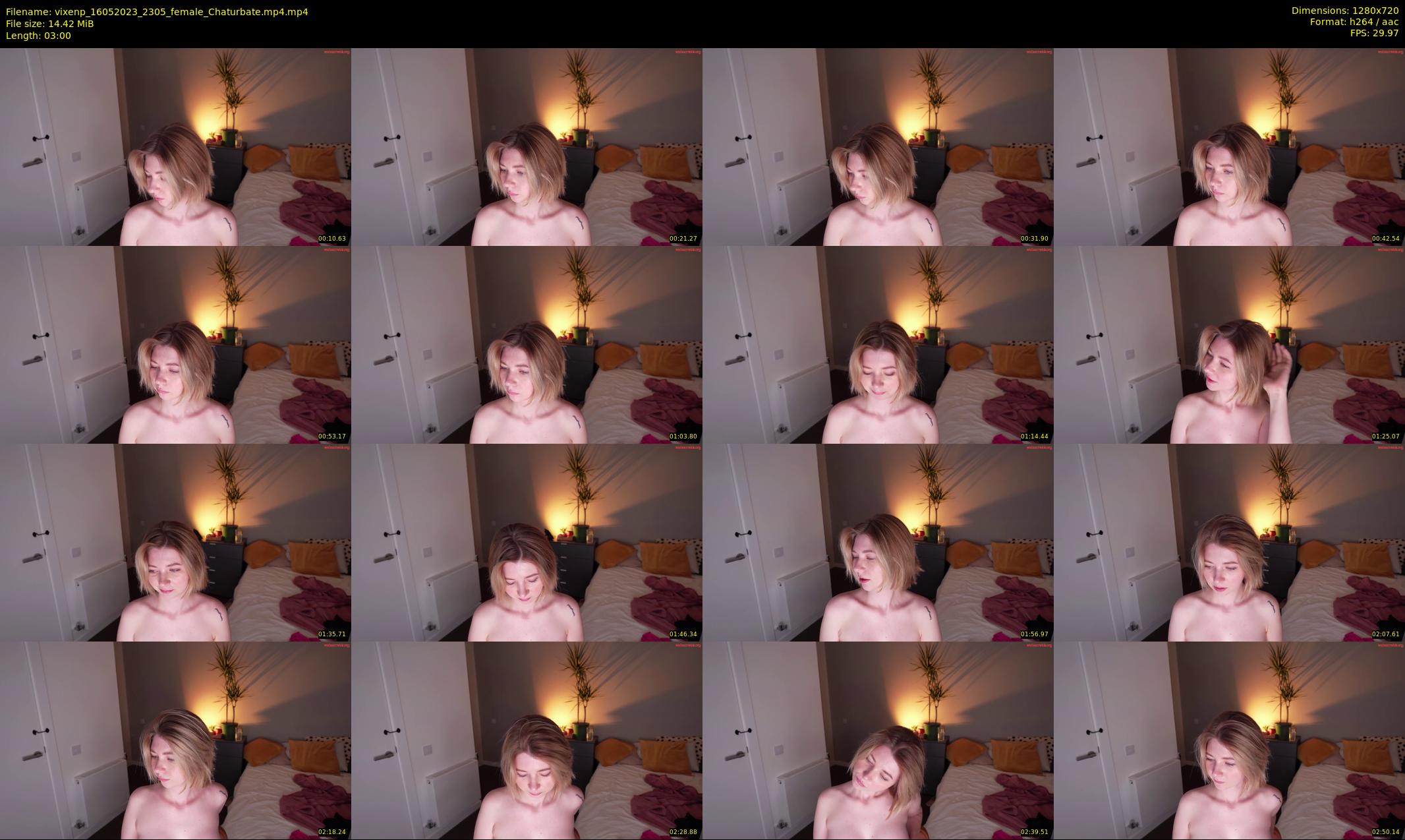 vixenp — 3 minute Chaturbate female cam show recording, 720p, May 16, 2023