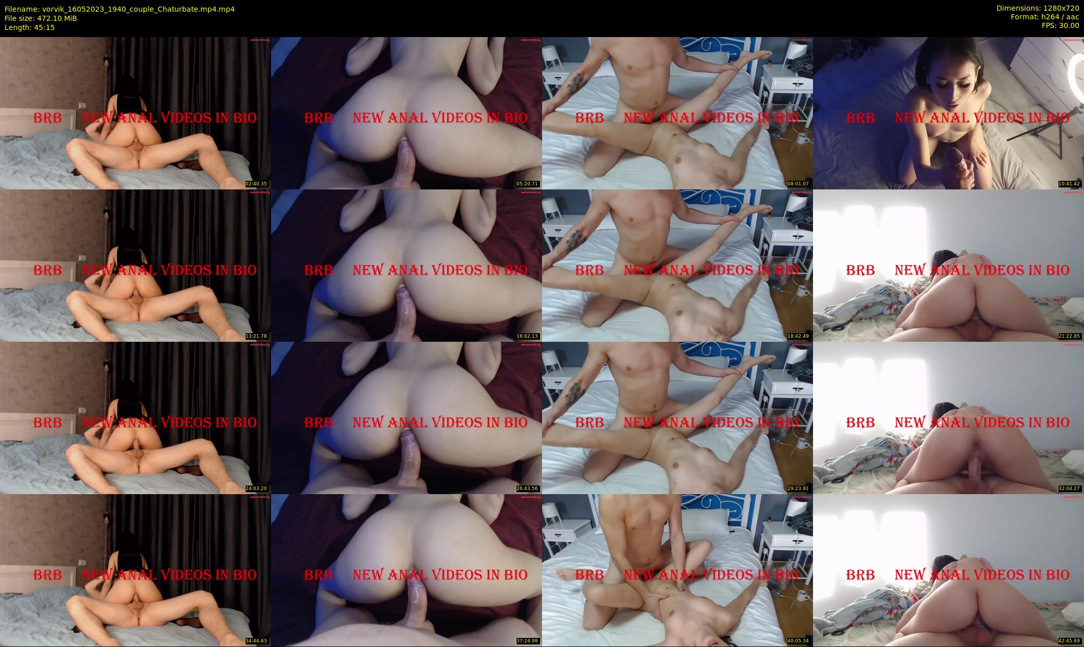vorvik — 46 minute Chaturbate couple cam show recording, 720p, May 16, 2023