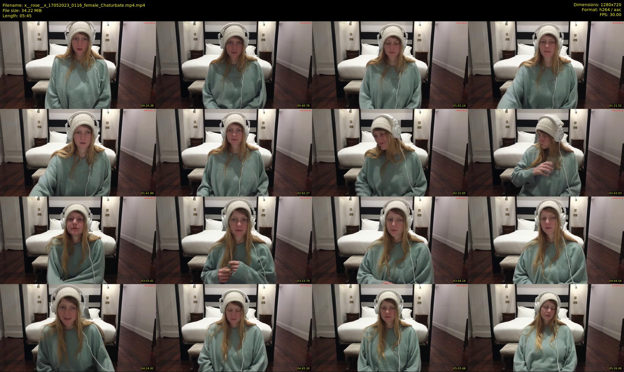 x__rose__x — 6 minute Chaturbate female cam show recording, 720p, May 17, 2023