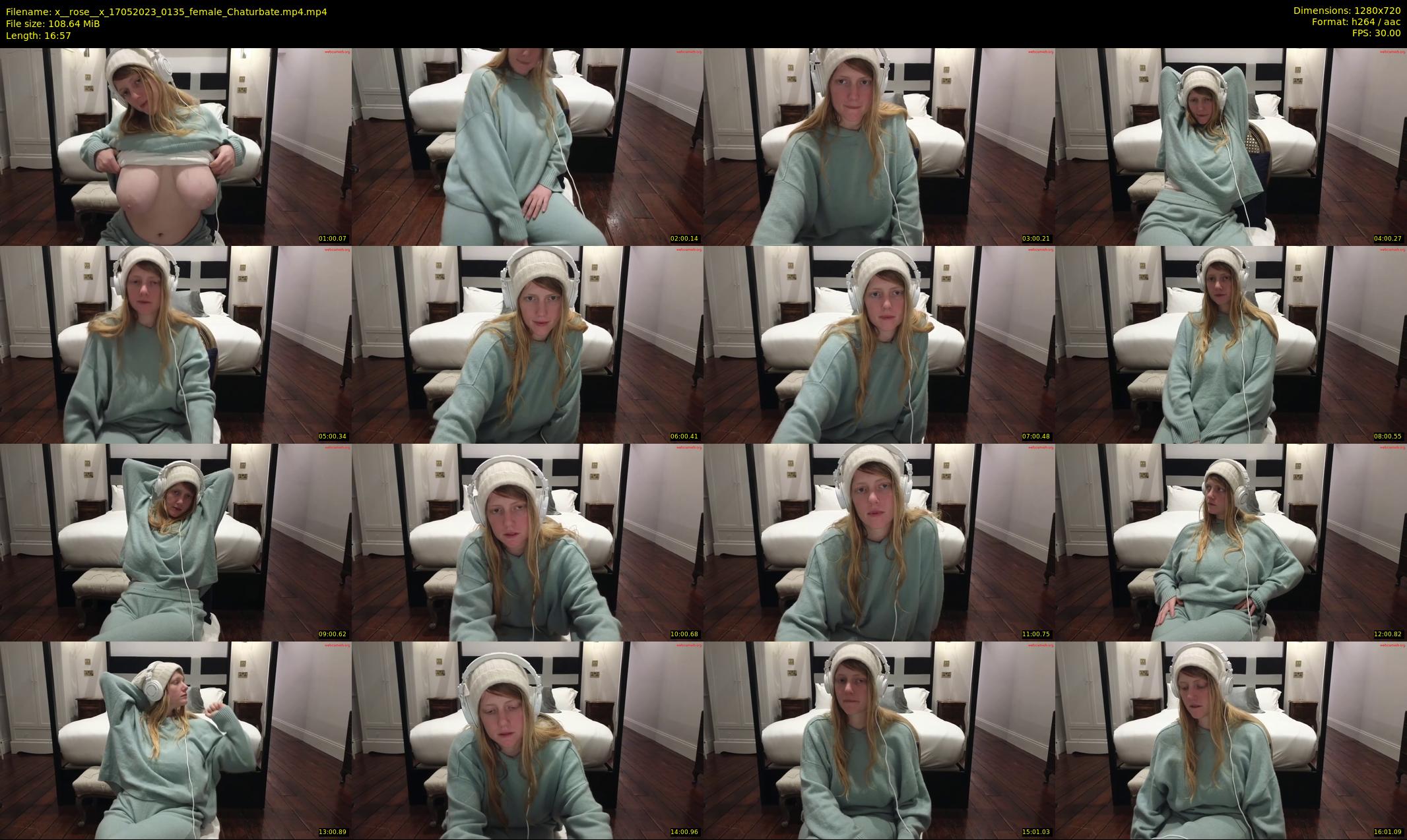x__rose__x — 17 minute Chaturbate female cam show recording, 720p, May 17, 2023