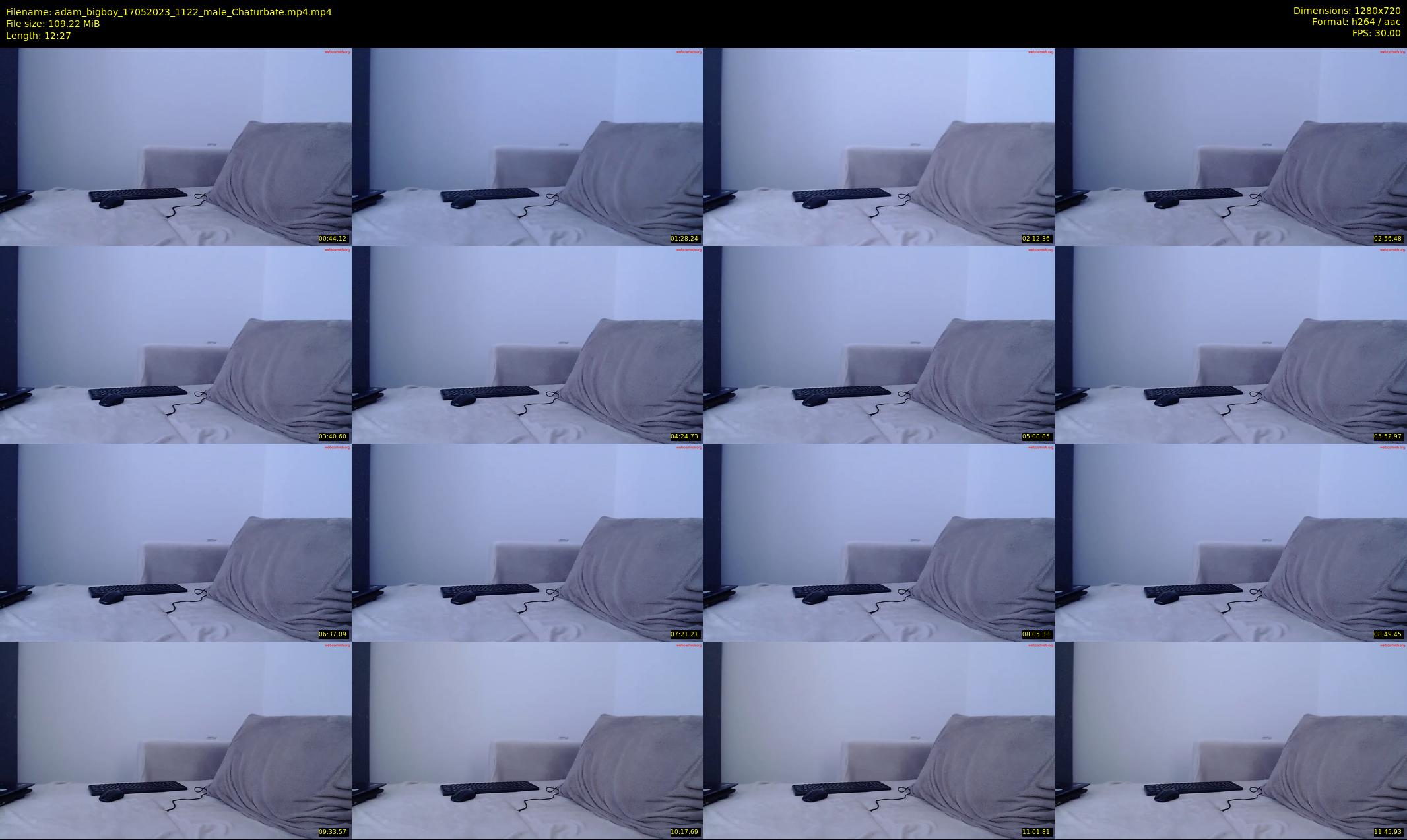 adam_bigboy — 13 minute Chaturbate male cam show recording, 720p, May 17, 2023