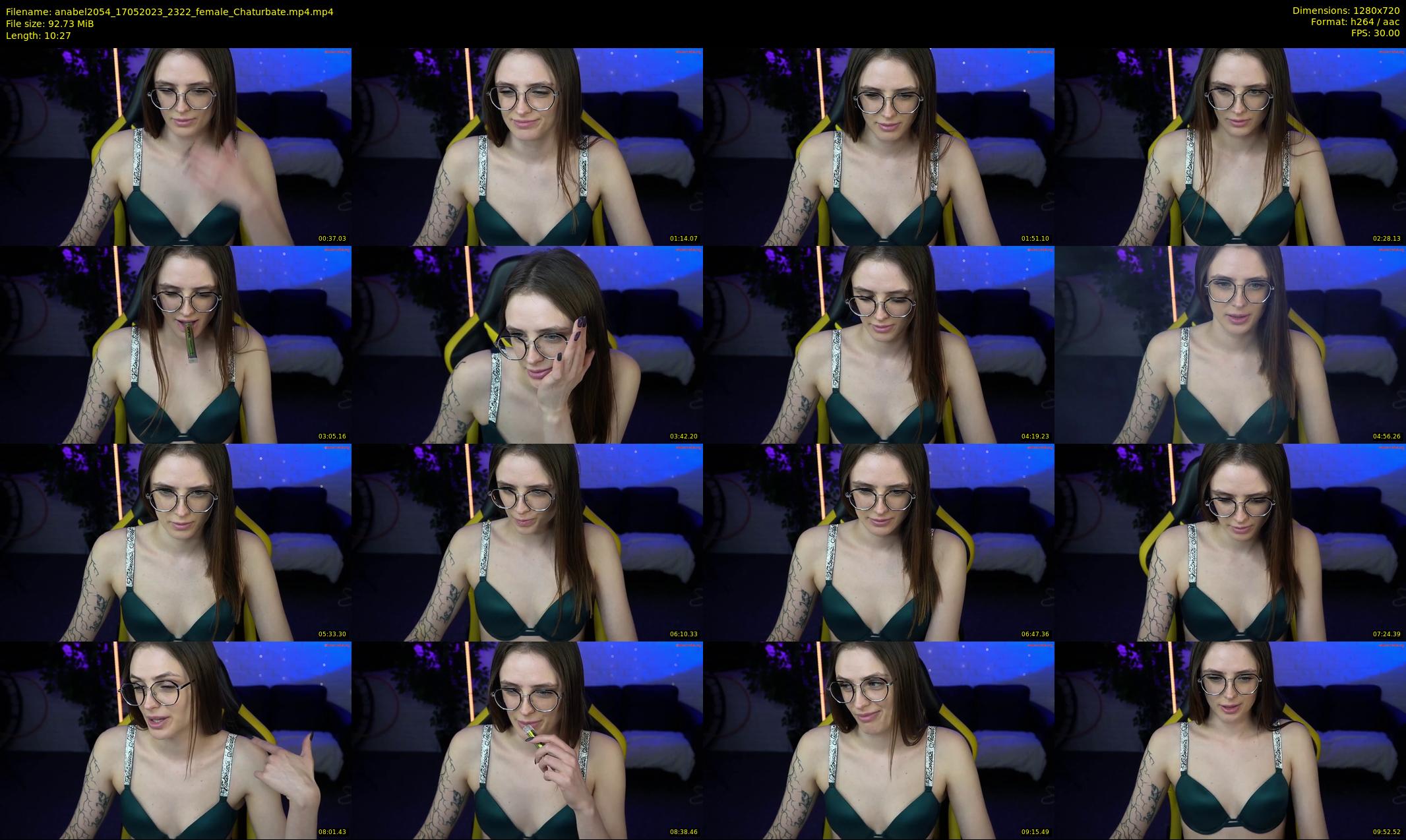 anabel2054 — 11 minute Chaturbate female cam show recording, 720p, May 17, 2023