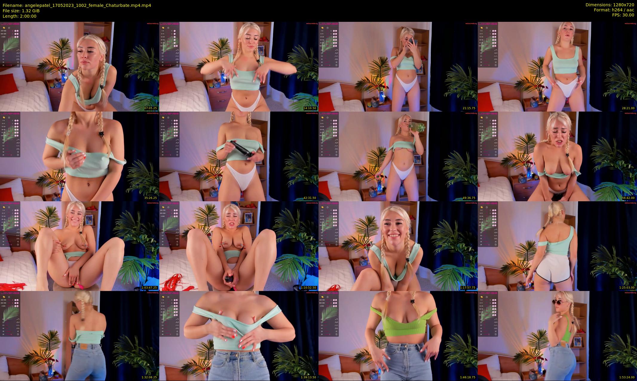 angelepatel — 120 minute Chaturbate female cam show recording, 720p, May 17, 2023