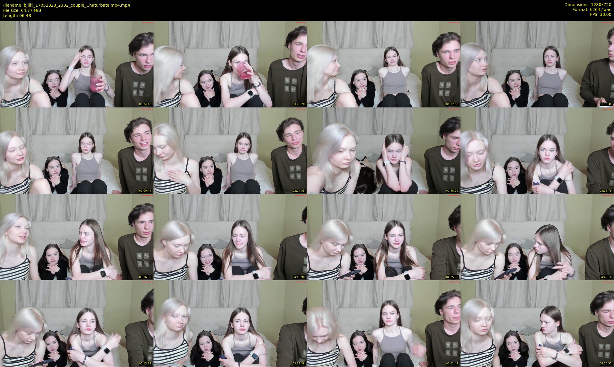 bjliki — 7 minute Chaturbate couple cam show recording, 720p, May 17, 2023