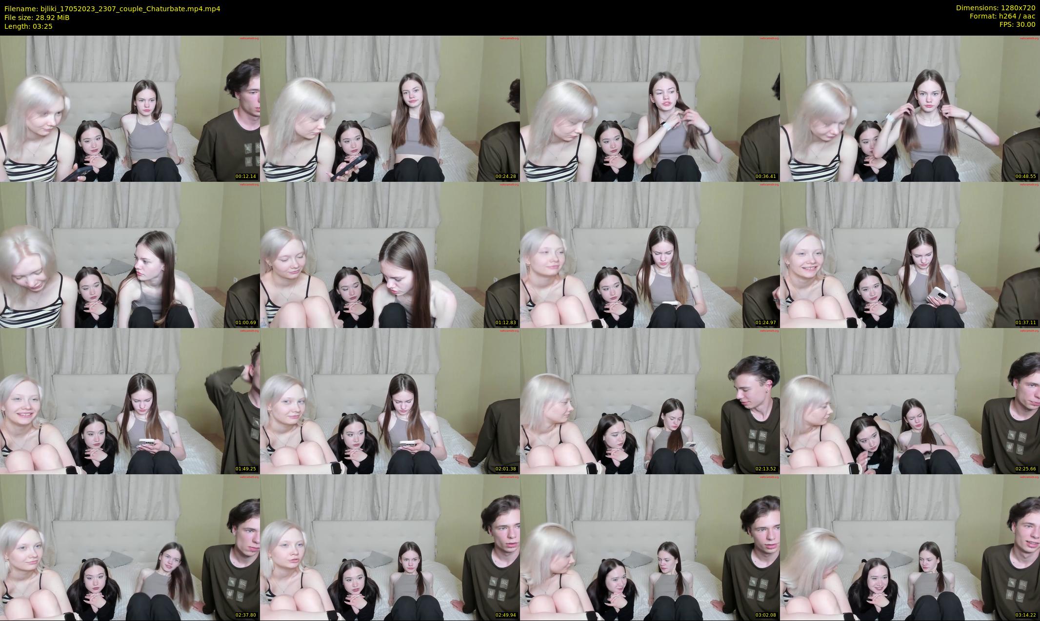 bjliki — 4 minute Chaturbate couple cam show recording, 720p, May 17, 2023