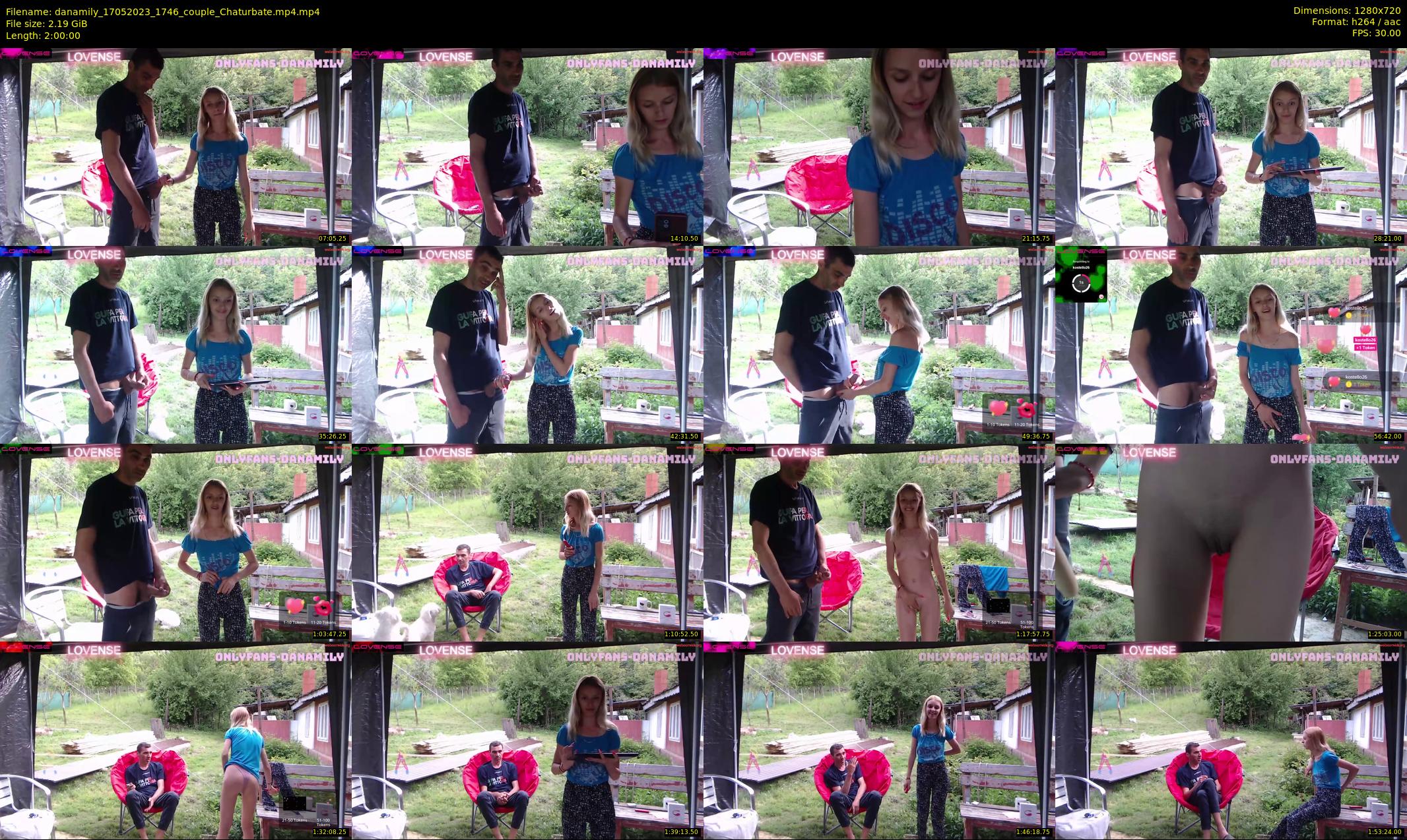 danamily — 120 minute Chaturbate female cam show recording, 720p, May 17, 2023