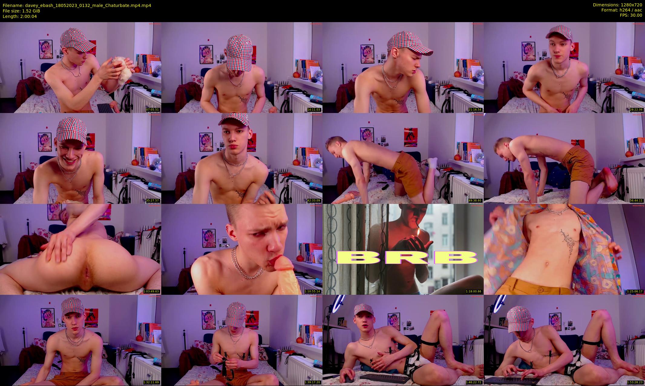 davey_ebash — 121 minute Chaturbate male cam show recording, 720p, May 18, 2023