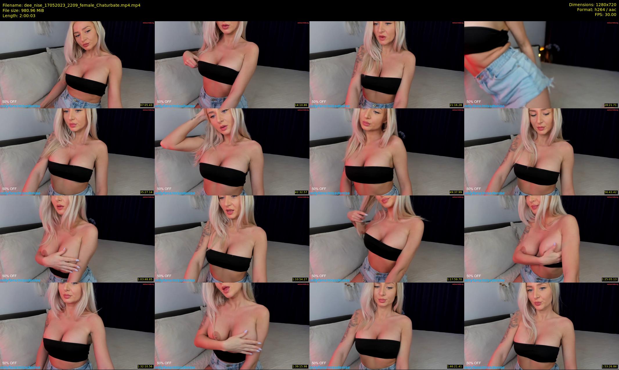 dee_nise — 121 minute Chaturbate female cam show recording, 720p, May 17, 2023