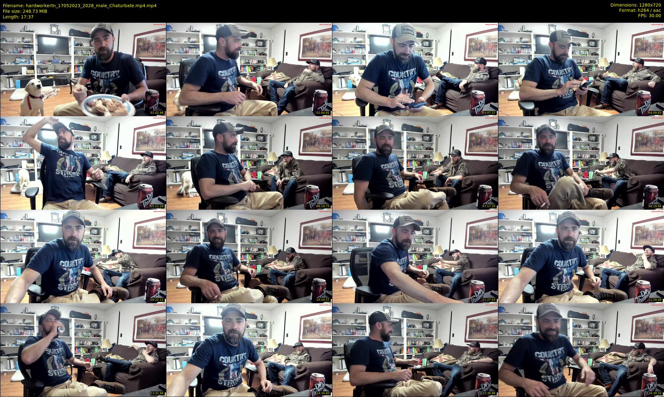 hardworkertn — 18 minute Chaturbate male cam show recording, 720p, May 17, 2023