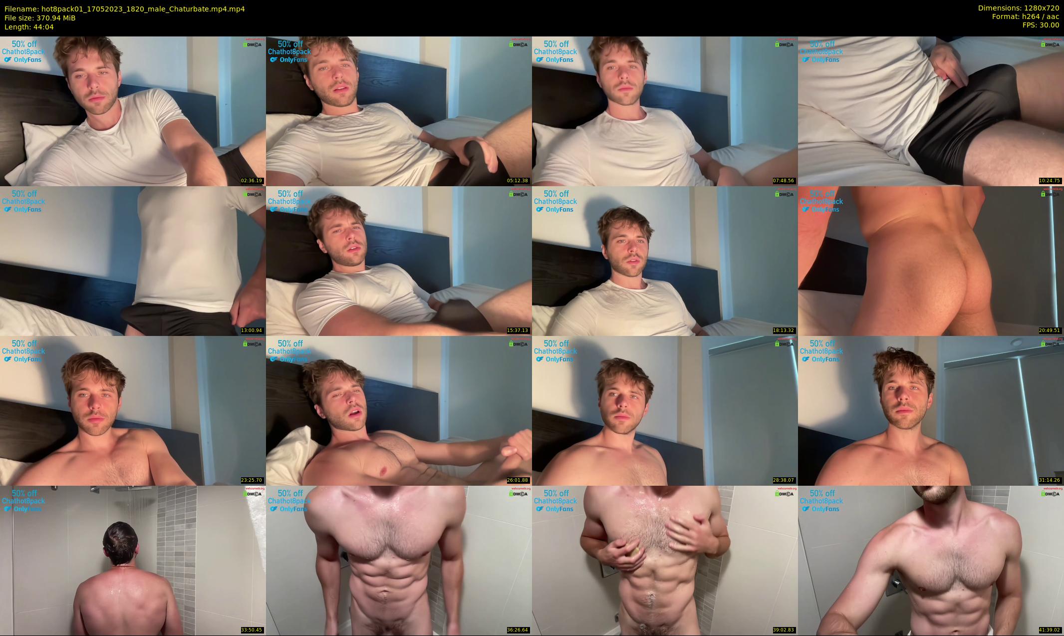 hot8pack01 — 45 minute Chaturbate male cam show recording, 720p, May 17, 2023