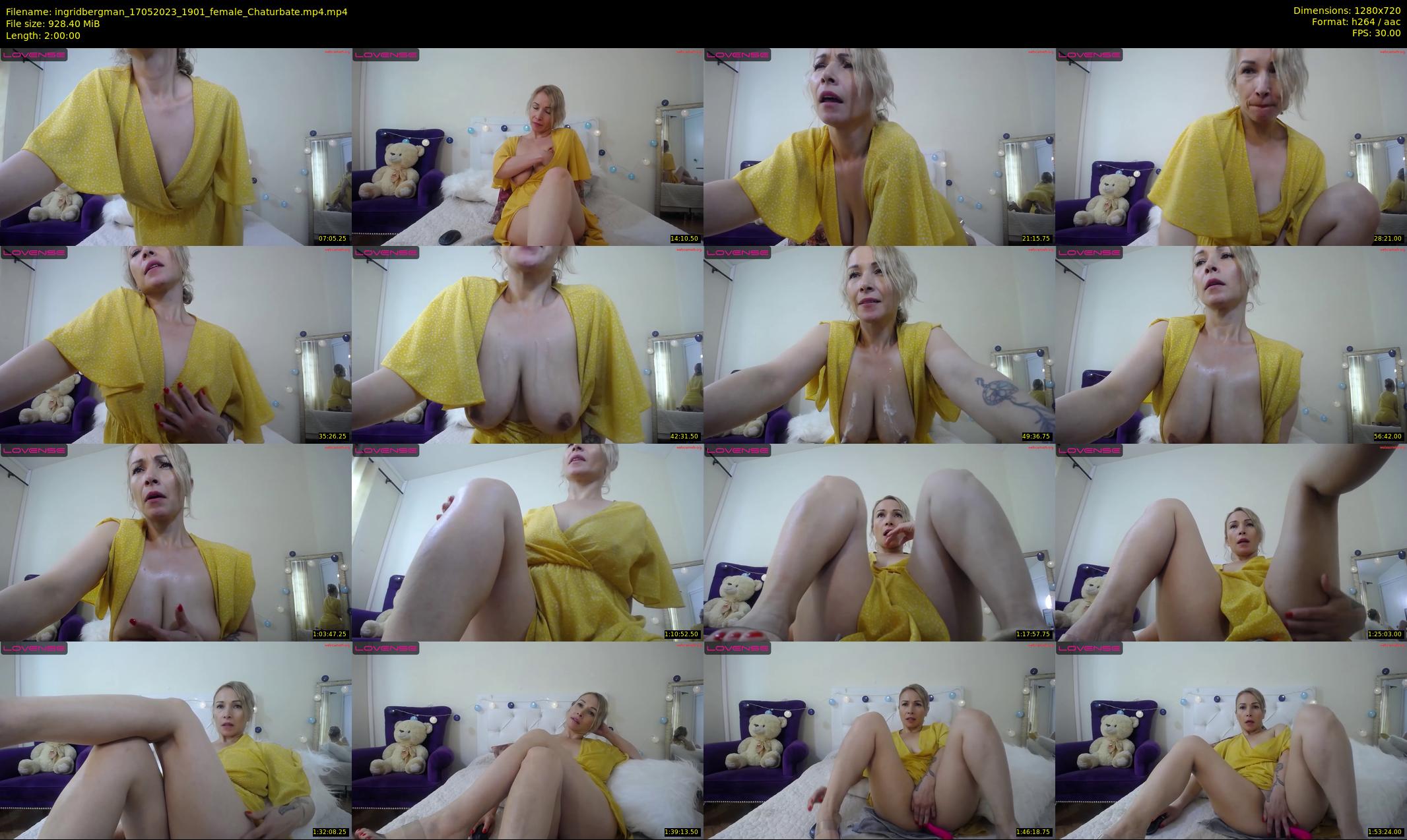 ingridbergman — 120 minute Chaturbate female cam show recording, 720p, May 17, 2023