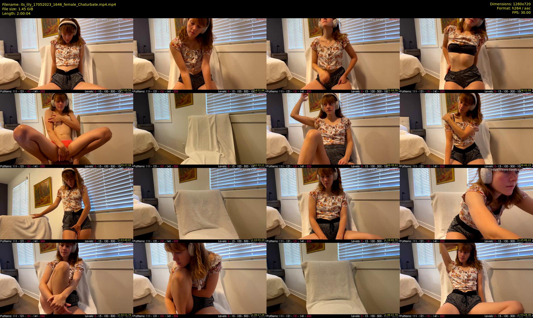 its_lily — 121 minute Chaturbate female cam show recording, 720p, May 17, 2023