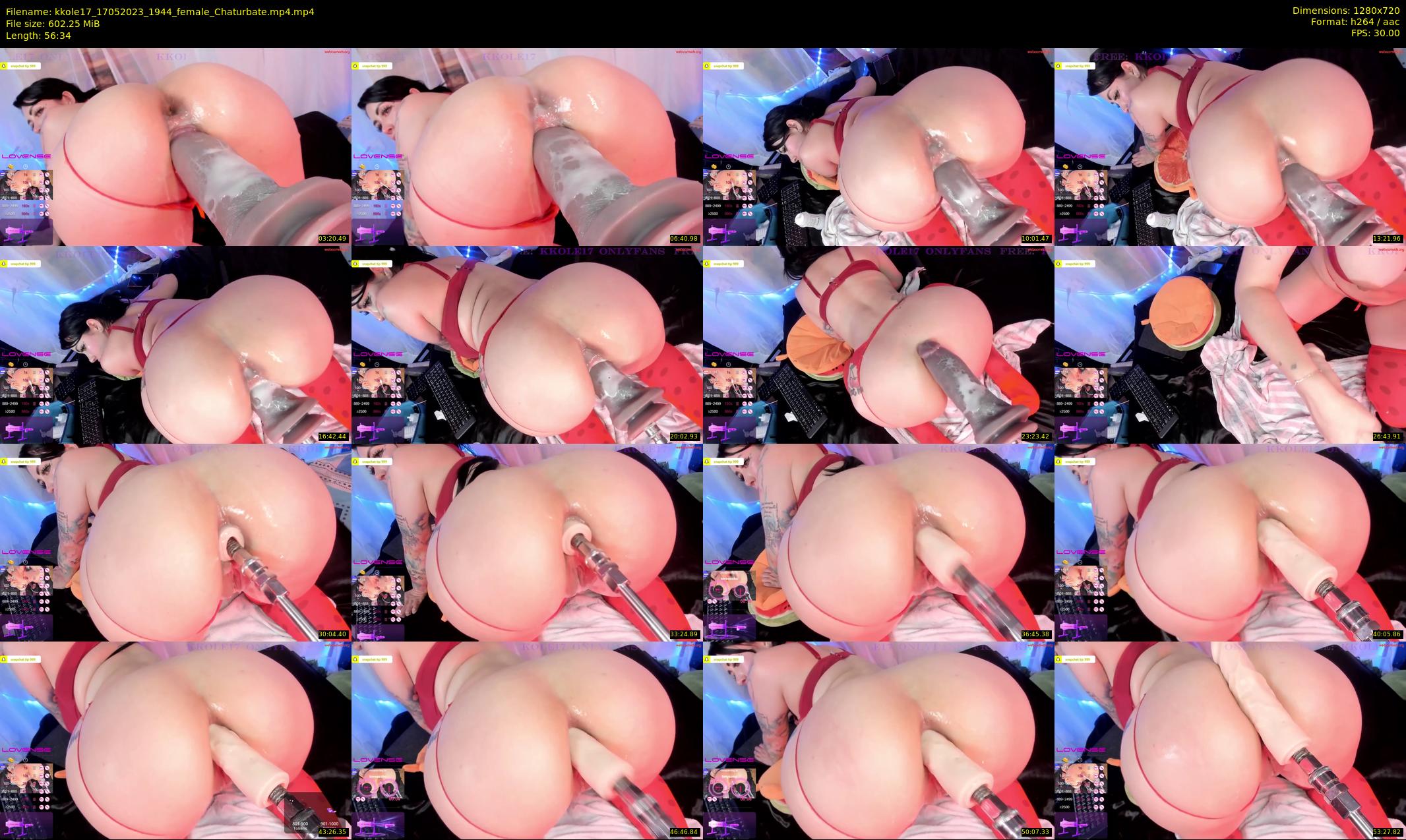 kkole17 — 57 minute Chaturbate female cam show recording, 720p, May 17, 2023
