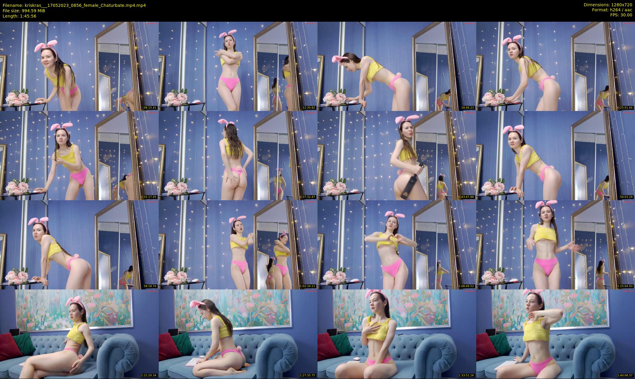 kriskras__ — 106 minute Chaturbate female cam show recording, 720p, May 17, 2023