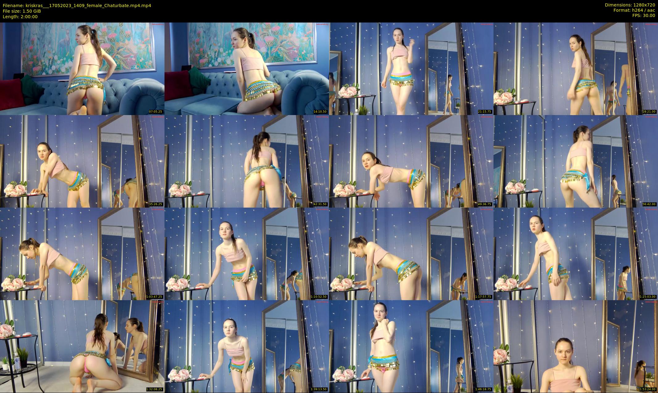 kriskras__ — 120 minute Chaturbate female cam show recording, 720p, May 17, 2023