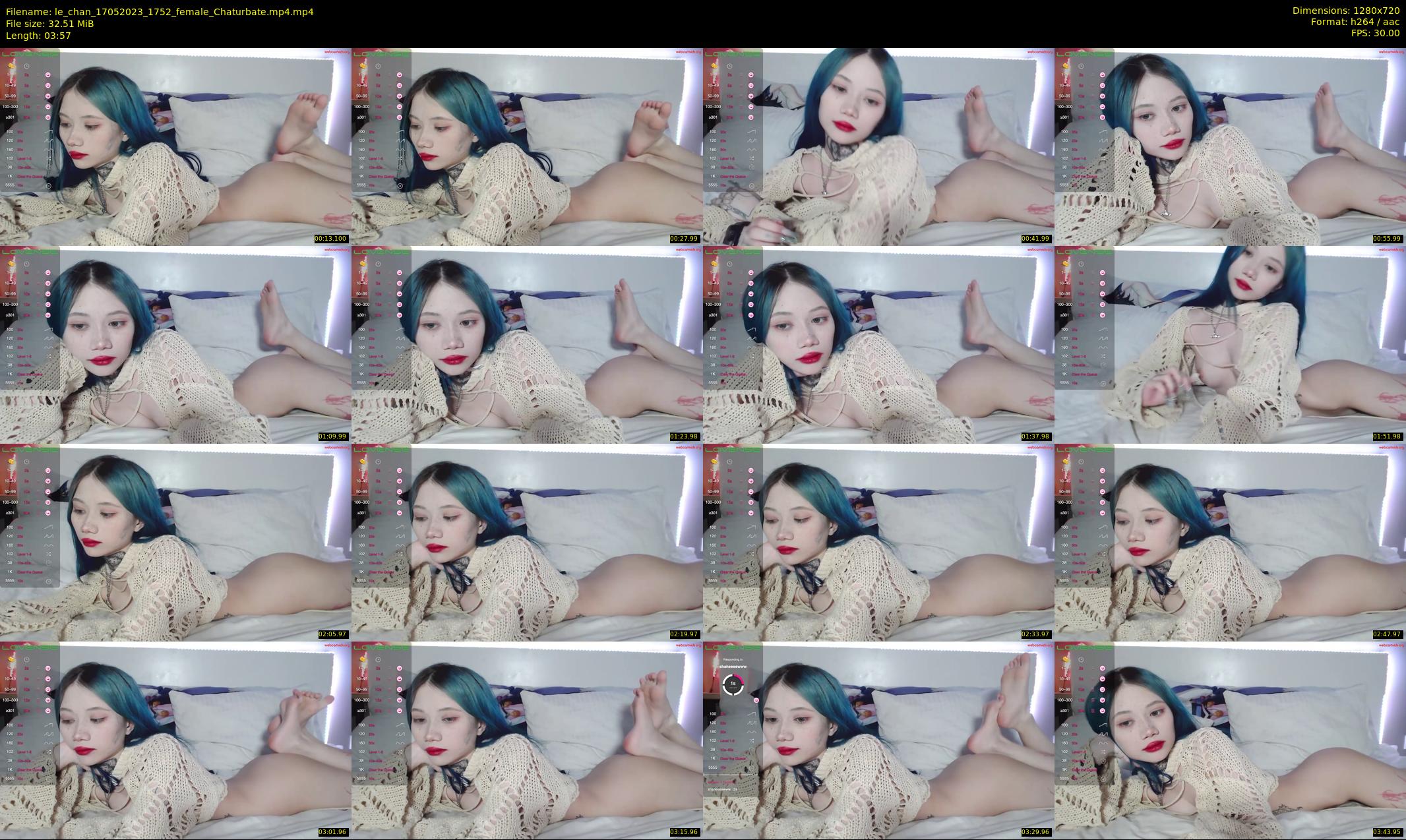 le_chan — 4 minute Chaturbate female cam show recording, 720p, May 17, 2023