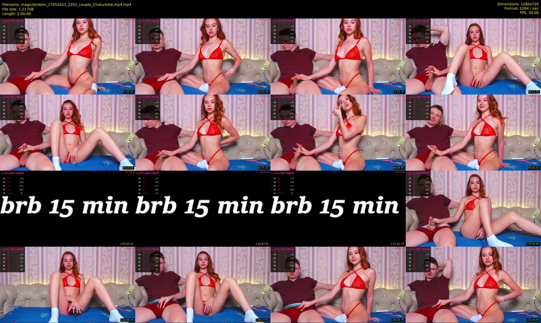 magictandem — 120 minute Chaturbate couple cam show recording, 720p, May 17, 2023