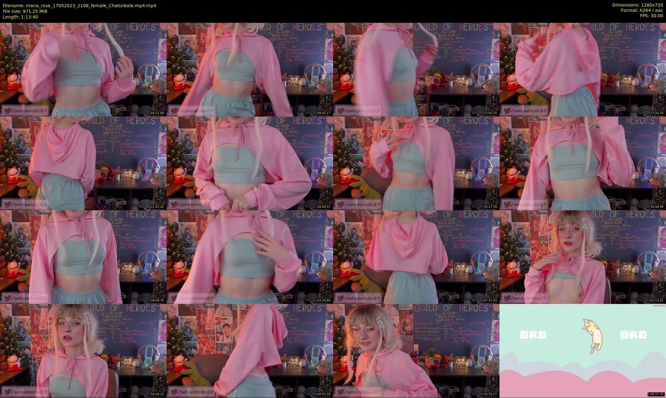 mana_rose — 74 minute Chaturbate female cam show recording, 720p, May 17, 2023