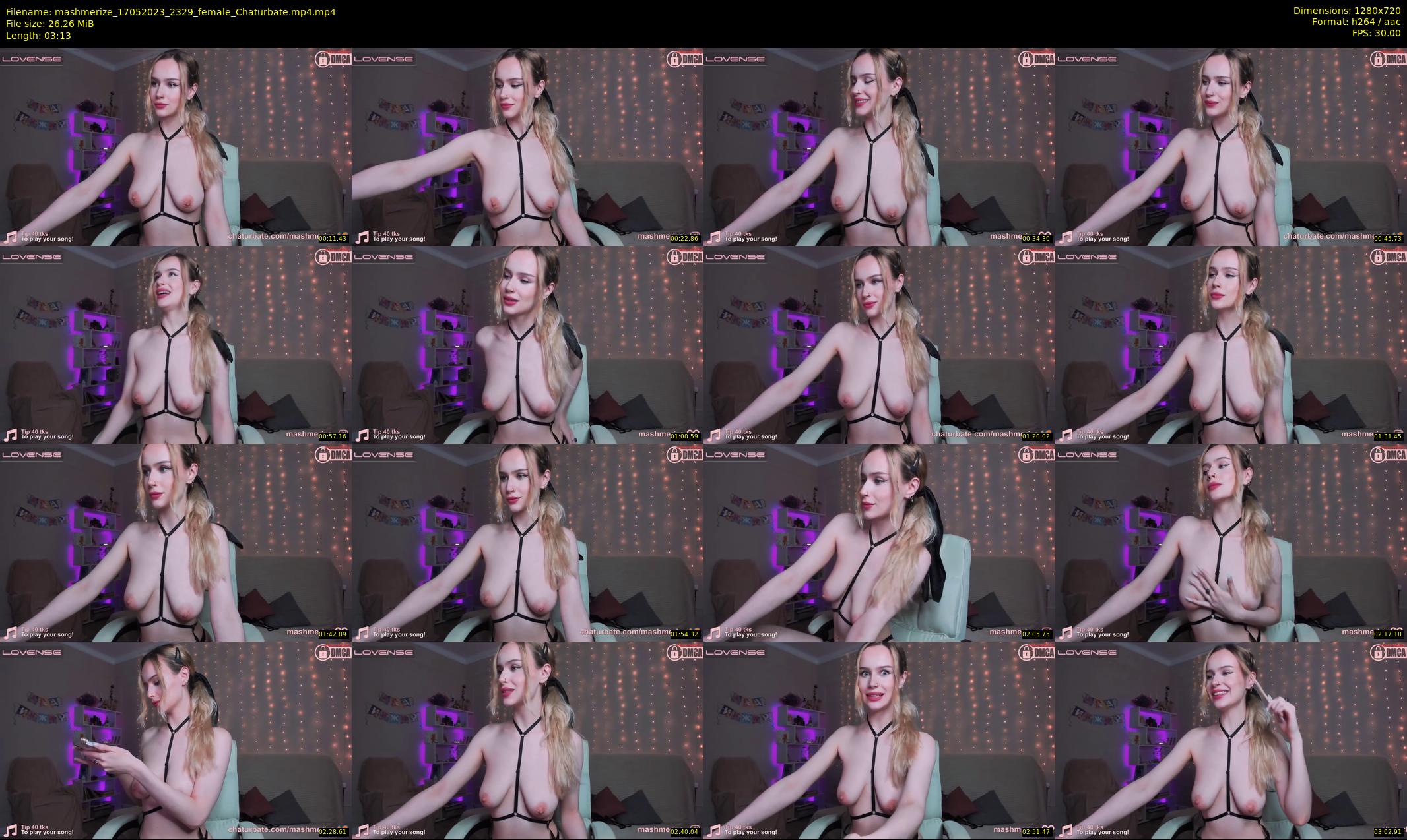 mashmerize — 4 minute Chaturbate female cam show recording, 720p, May 17, 2023
