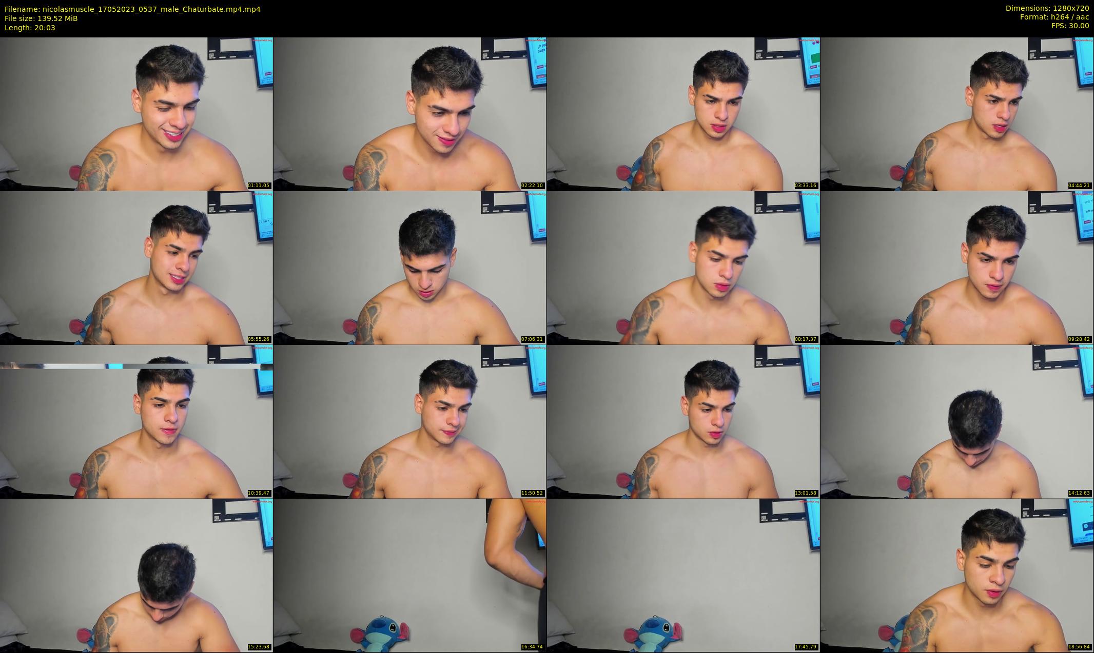nicolasmuscle — 21 minute Chaturbate male cam show recording, 720p, May 17, 2023
