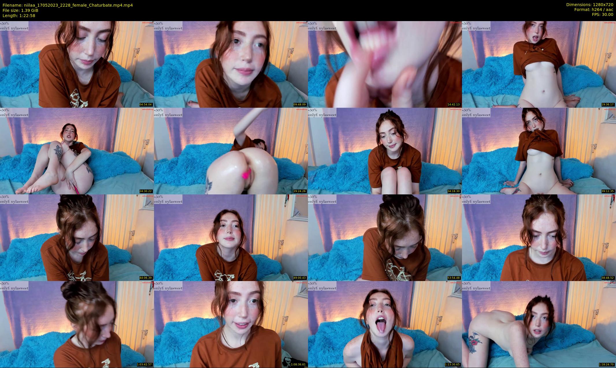 niilaa — 83 minute Chaturbate female cam show recording, 720p, May 17, 2023