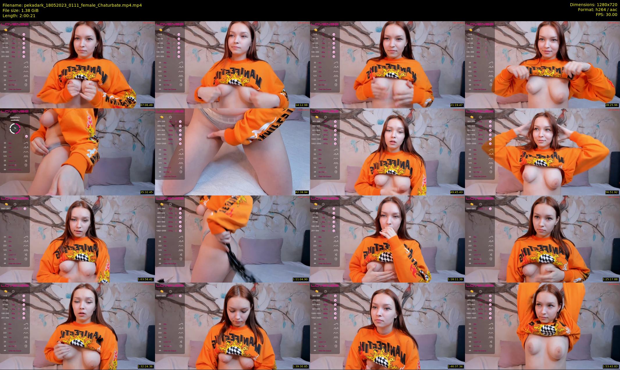 pekadark — 121 minute Chaturbate female cam show recording, 720p, May 18, 2023